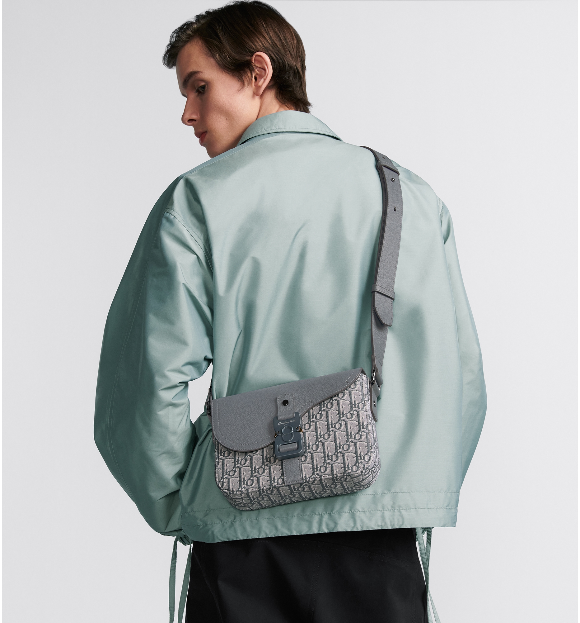 Small Saddle Messenger Bag with Flap