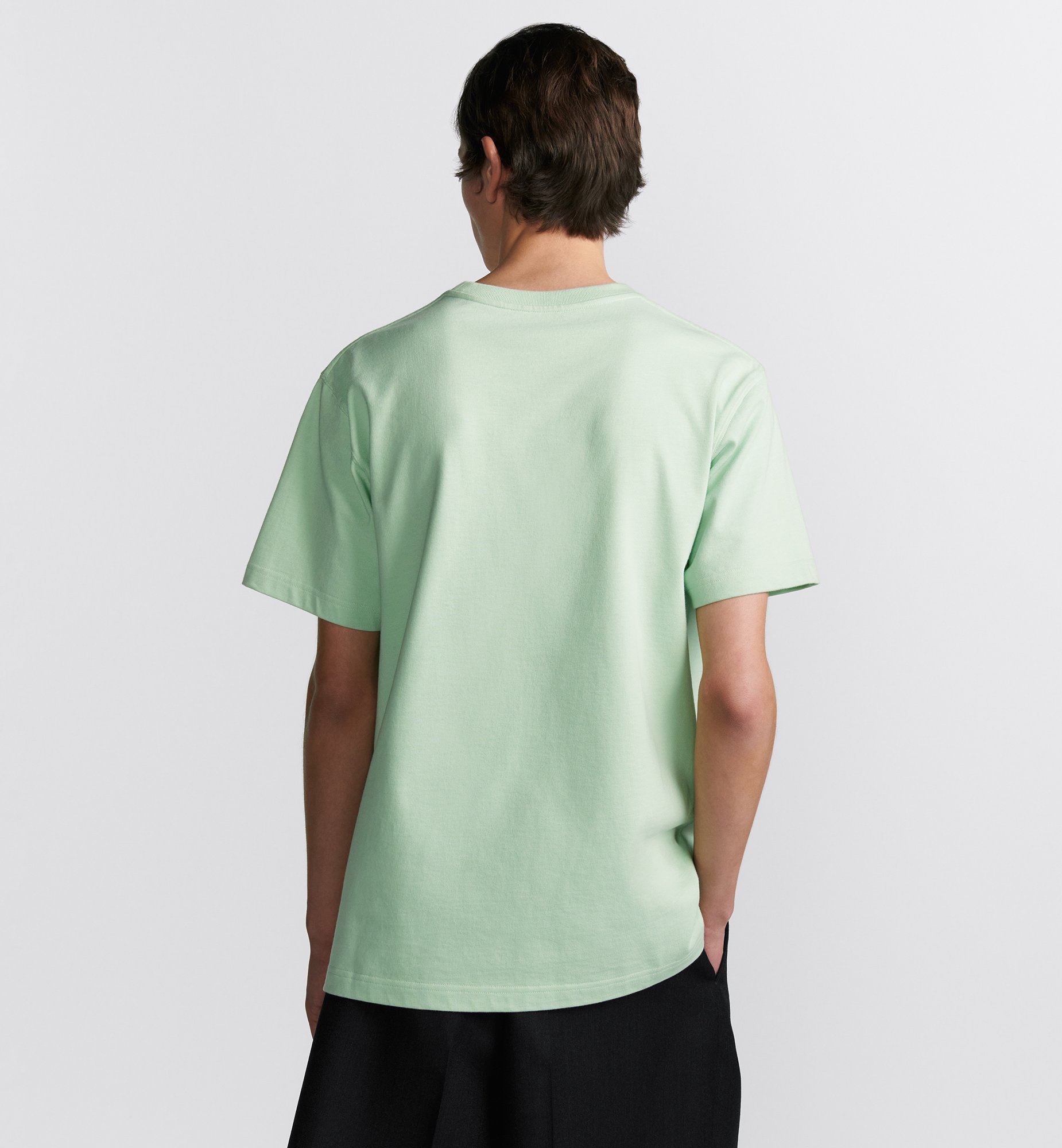 CD Icon T-Shirt, Relaxed Fit Light Green Cotton Jersey | DIOR CD Icon T-Shirt, Relaxed Fit Light Green Cotton Jersey | DIOR