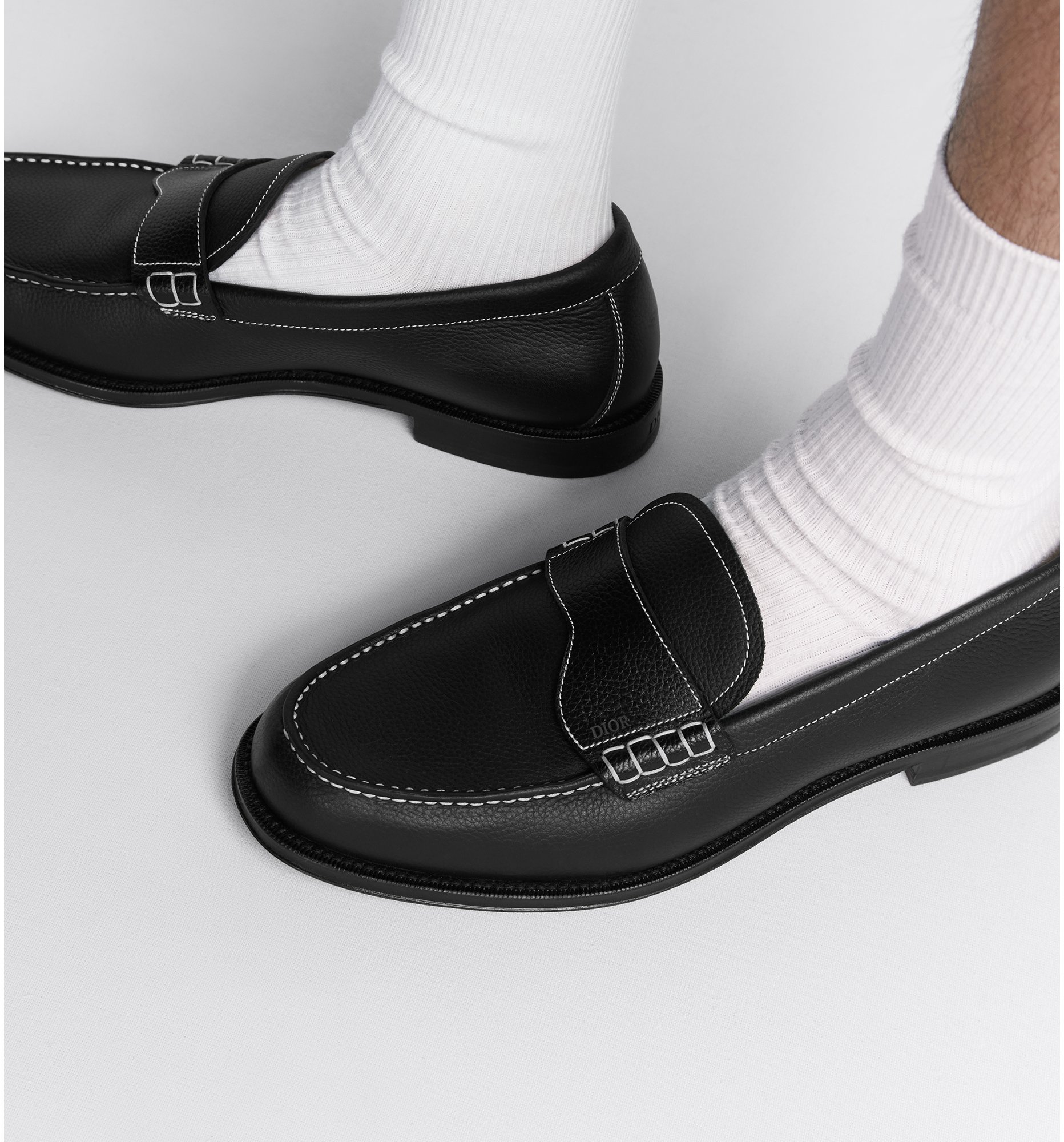 CD SYMBOL GRANVILLE LOAFER GLOSSY BLACK CALFSKIN
