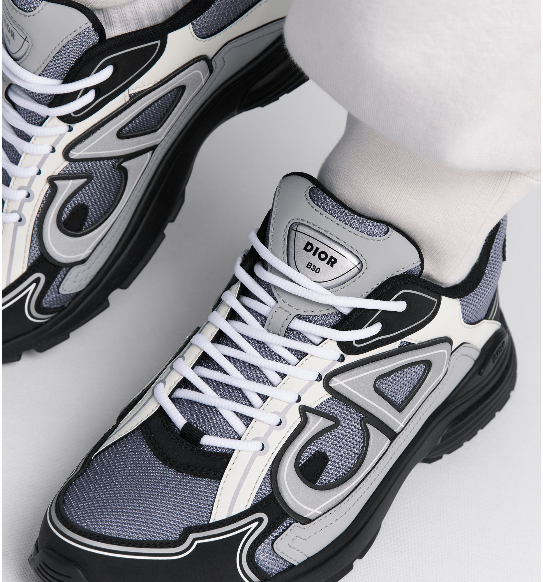 DIOR | B30 スニーカー メッシュ & テクニカル ファブリック