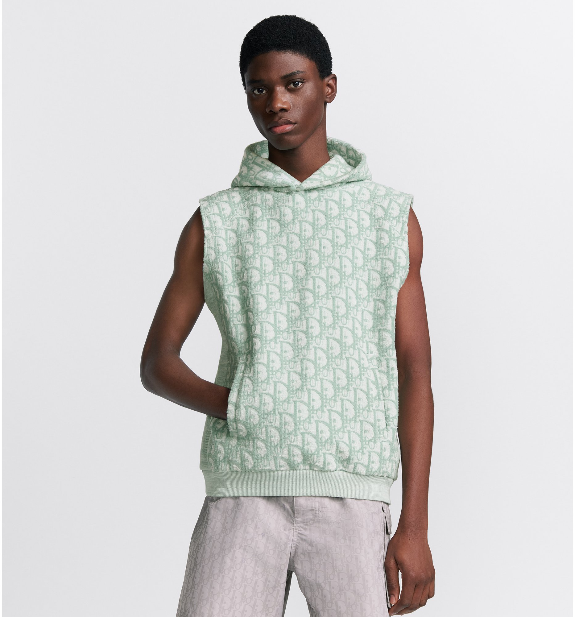 Sleeveless hooded sweatshirt sale