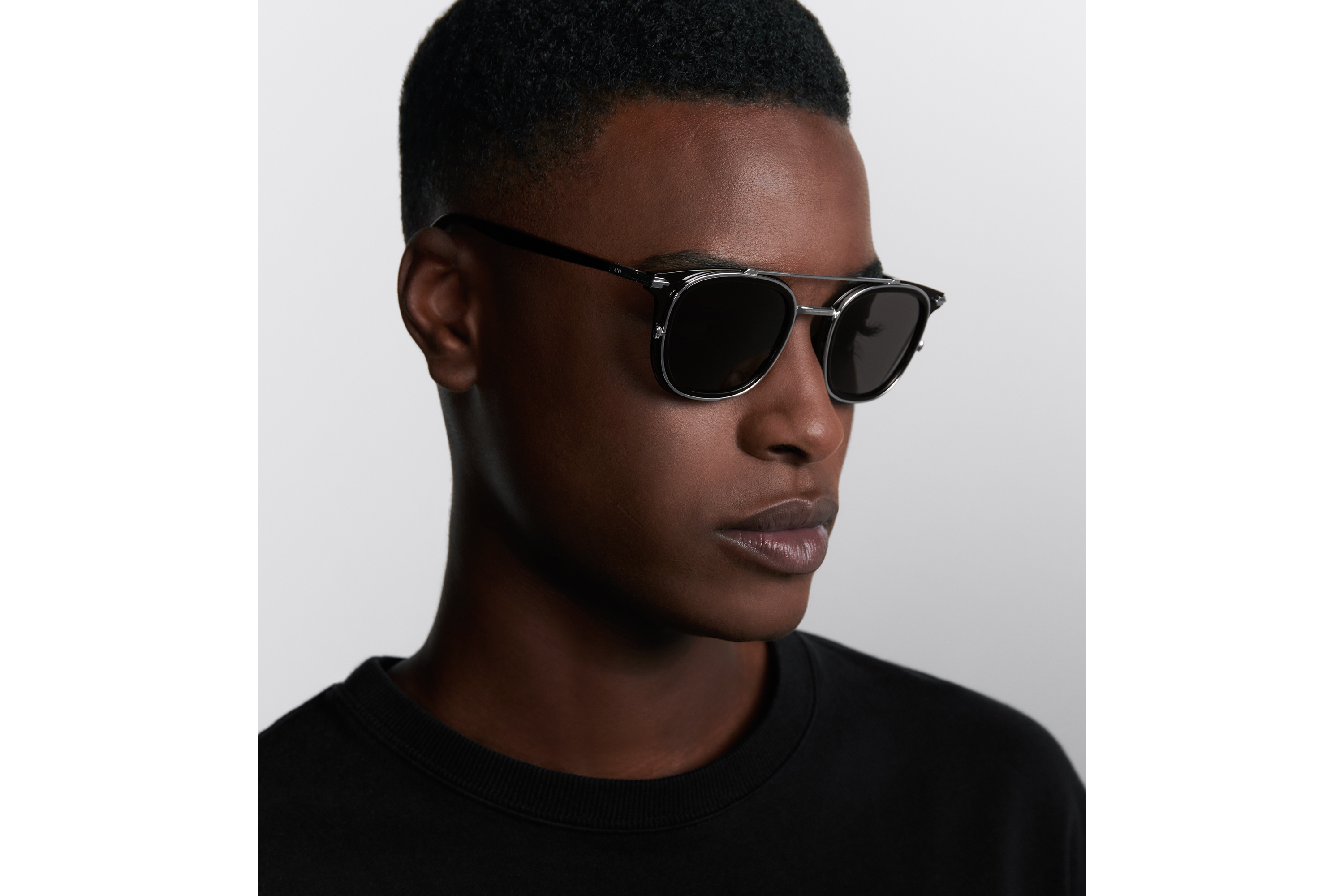 Look DiorBlackSuit S14I BioAcetate Lunettes de soleil carrées noires E29
