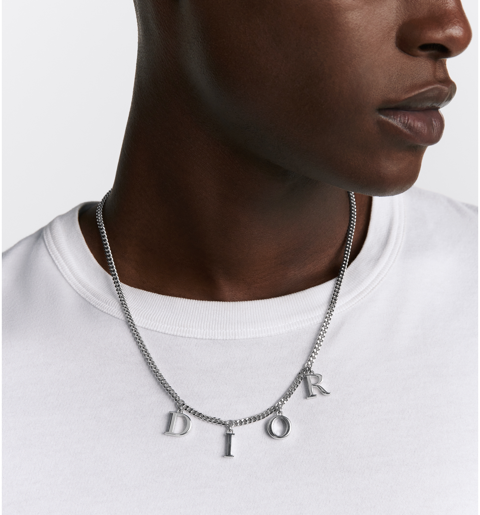 Dior letter necklace cheap