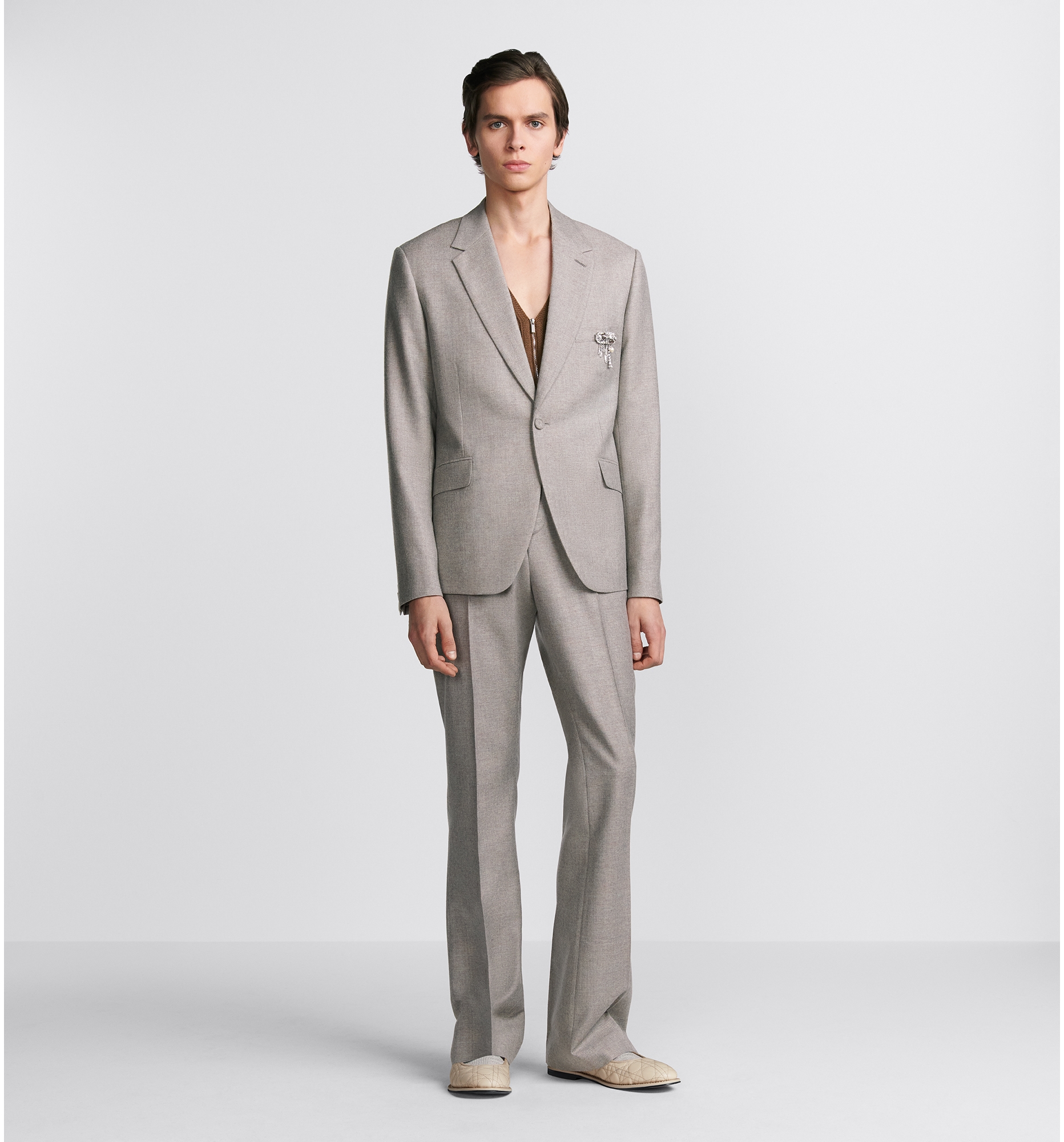 Classic Jacket Gray Virgin Wool Blend | DIOR