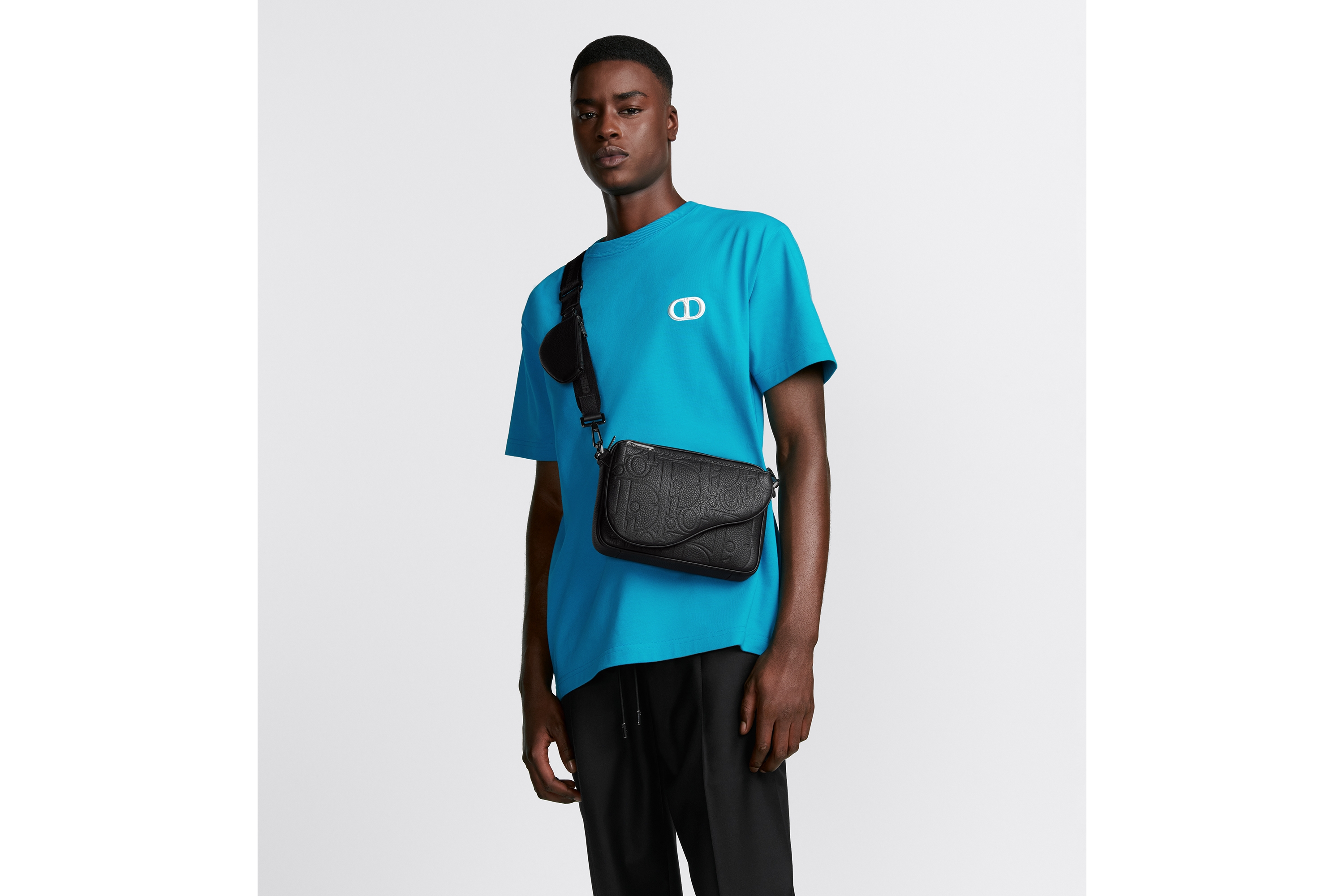 Dior グラビティ レザー & グレインドカーフスキン ショルダーバッグ DIOR | Saddle 3-in-1 バッグ ディオール グラビティ レザー