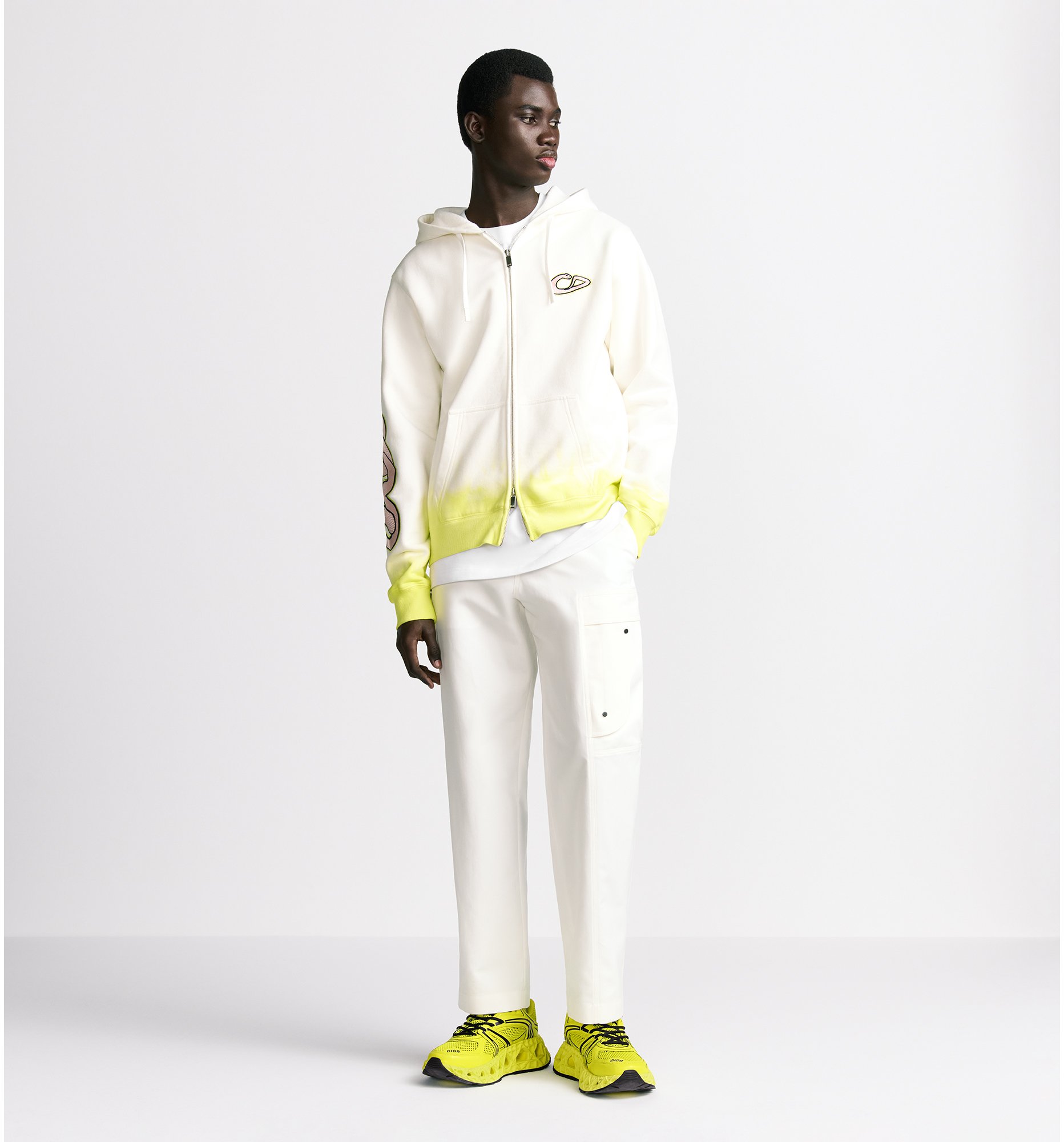 aria_look Pantalon cargo DIOR AND KAWS Vue de profil