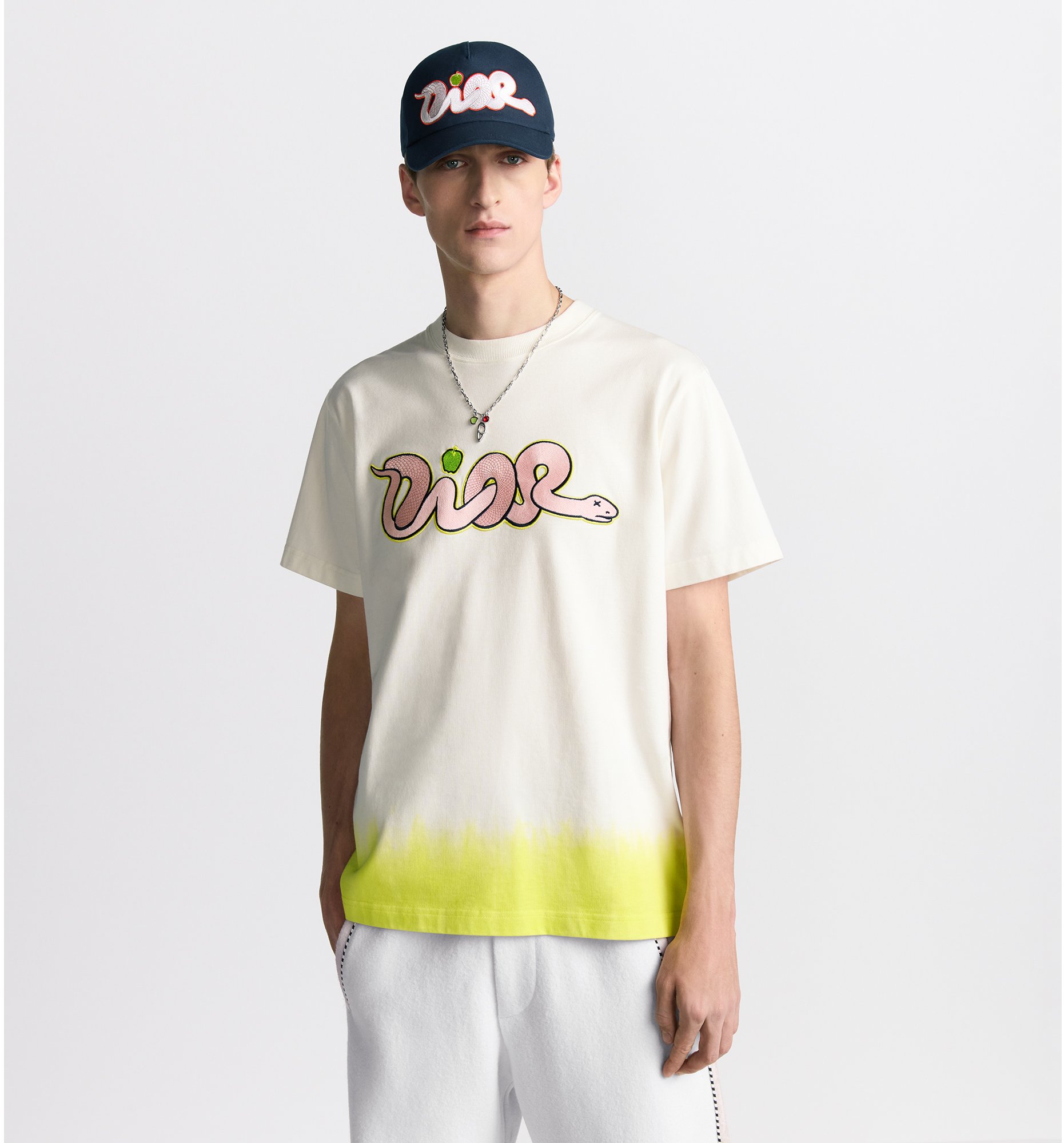 aria_look DIOR AND KAWS T-Shirt, Relaxed Fit Unfolded view