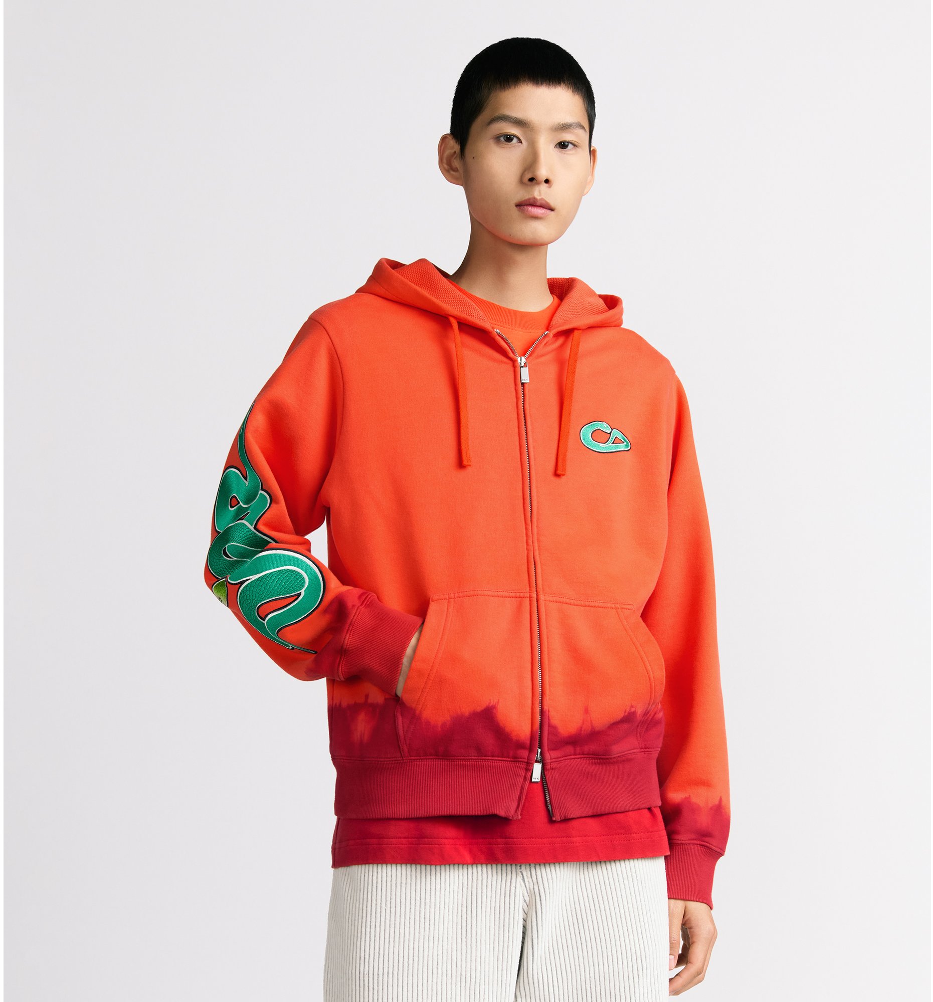 aria_look DIOR AND KAWS Hooded Sweatshirt Front view