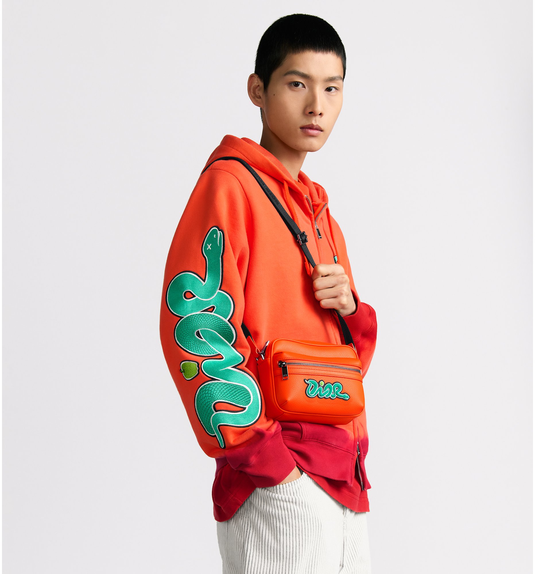 DIOR AND KAWS Rider 2.0 ジップ メッセンジャーバッグ ミニ