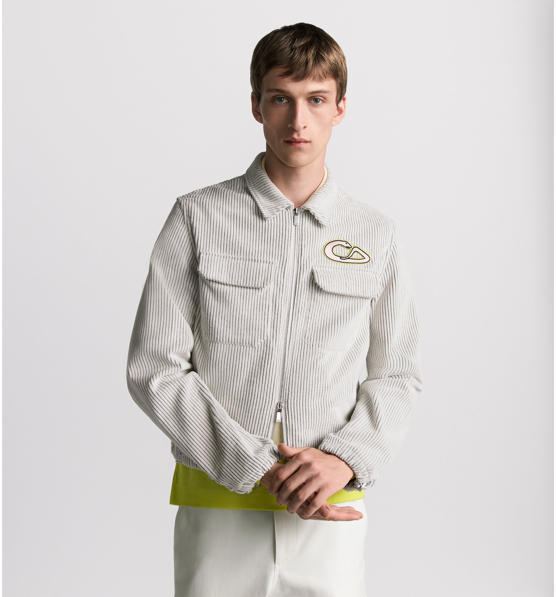 aria_look DIOR AND KAWS Zipped Blouson Jacket Front view
