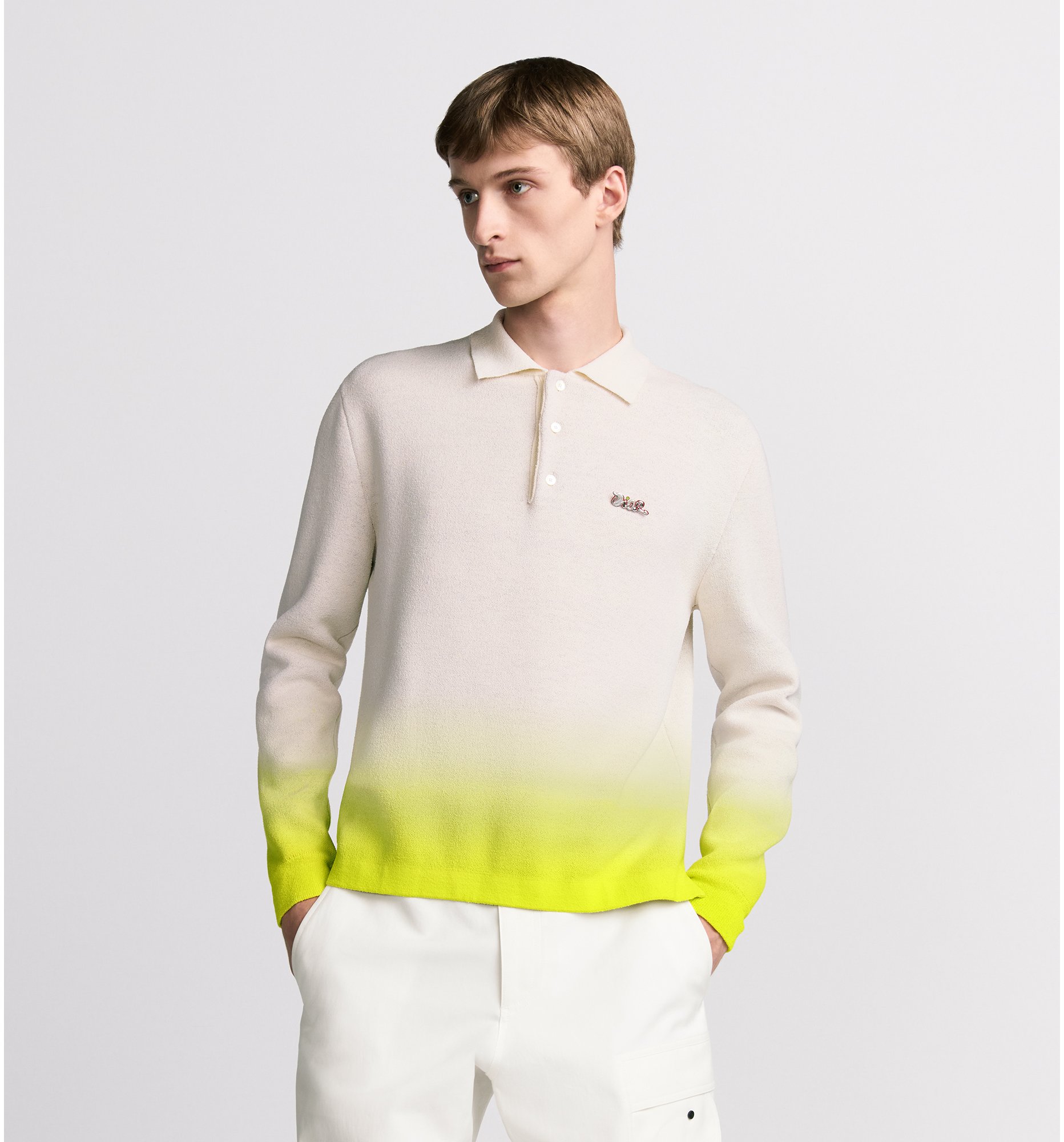 aria_look DIOR AND KAWS 長袖 Polo 恤 aria_unfoldedView