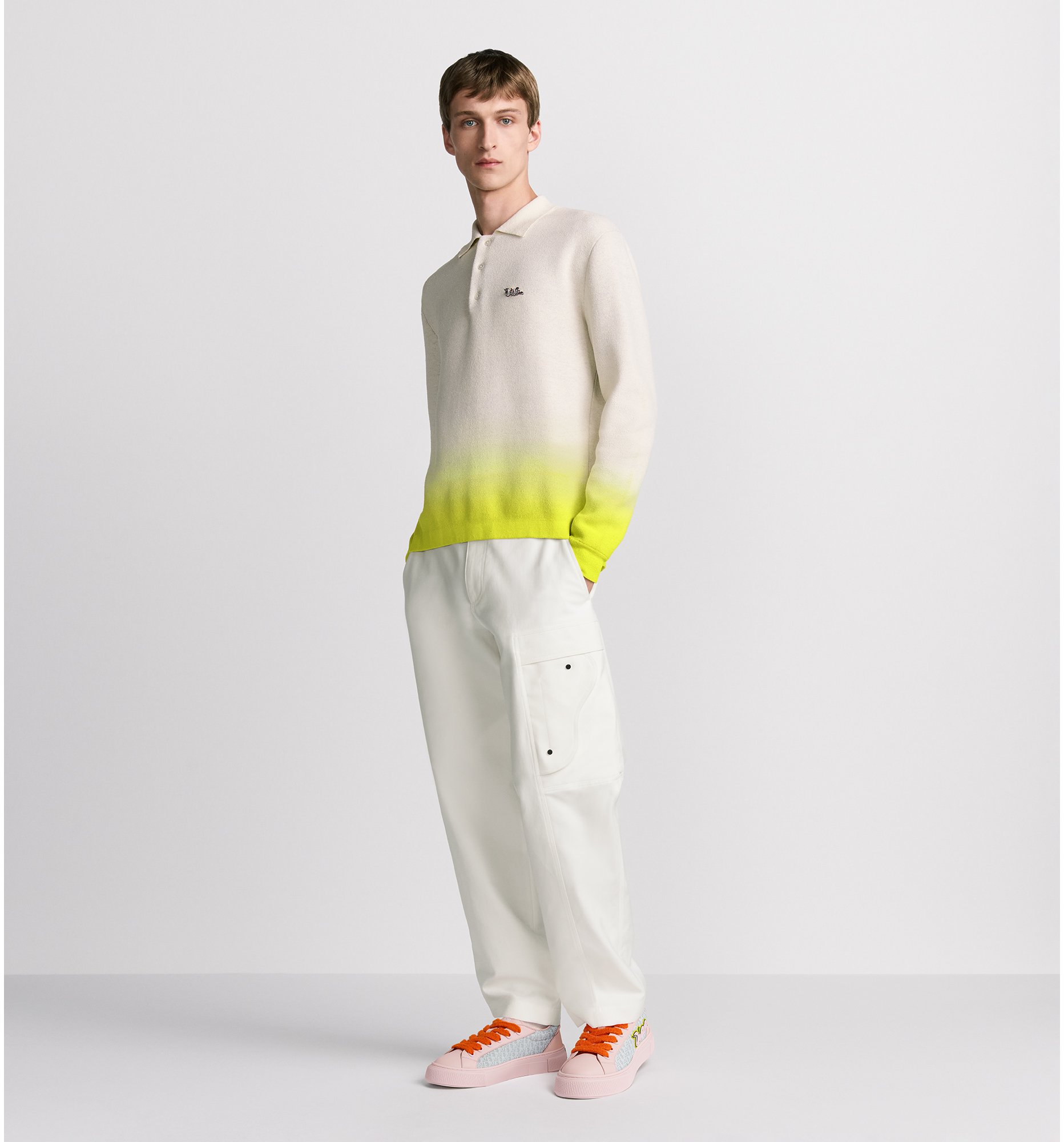 aria_look DIOR AND KAWS 長袖 Polo 恤 aria_backView
