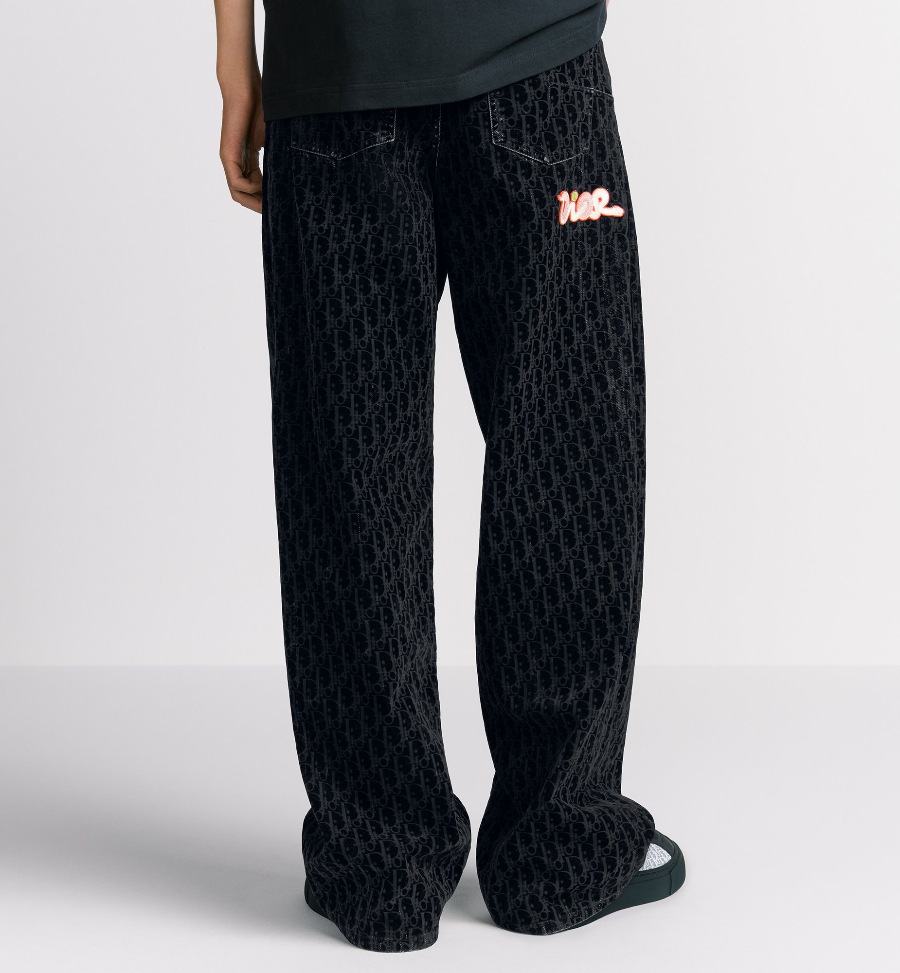 DIOR AND KAWS Dior Oblique Heritage Jeans Blue Cotton Denim DIOR AND KAWS Dior Oblique Heritage Jeans Blue Cotton Denim