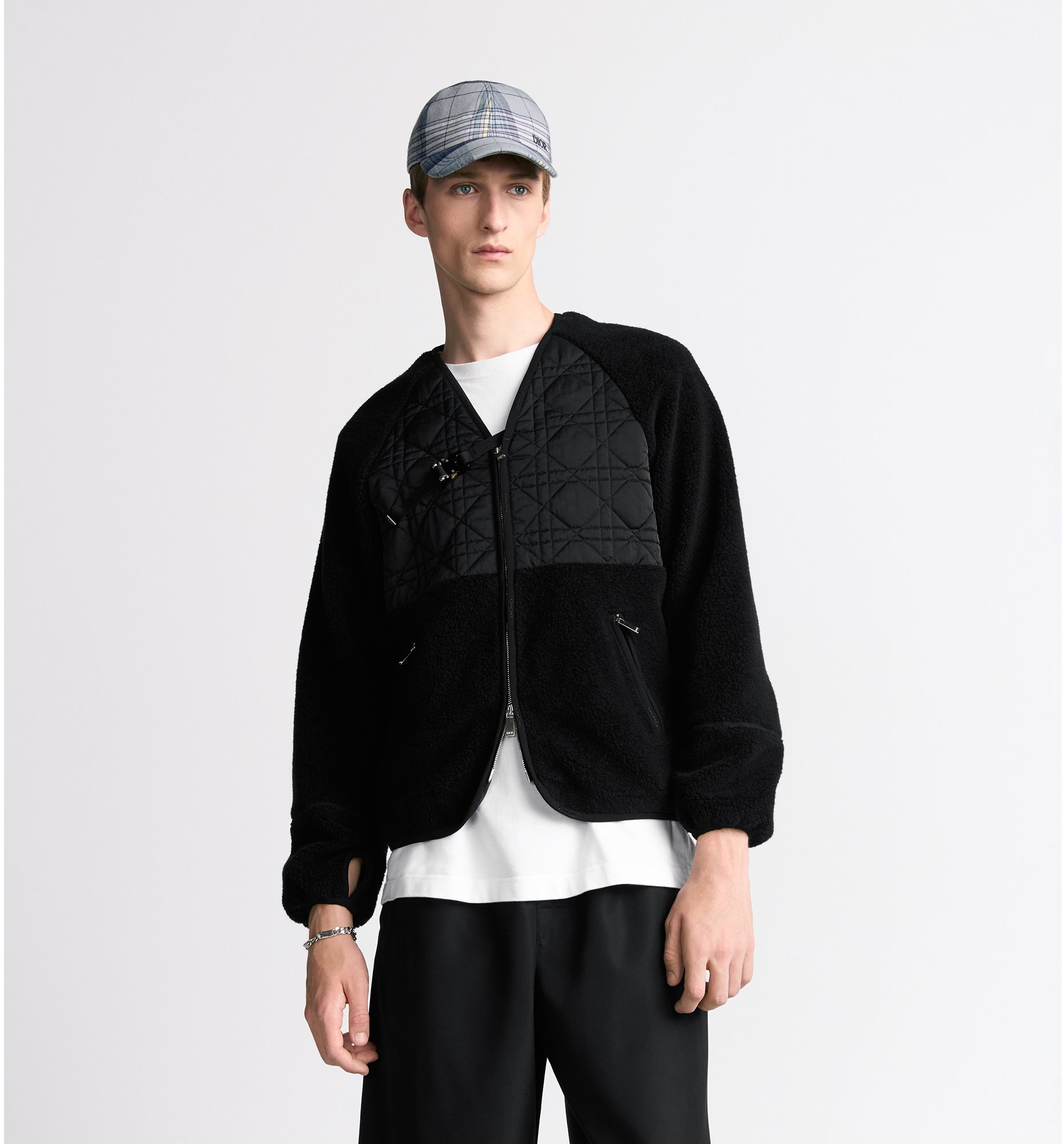 aria_look Cannage Zipped Jacket Front view