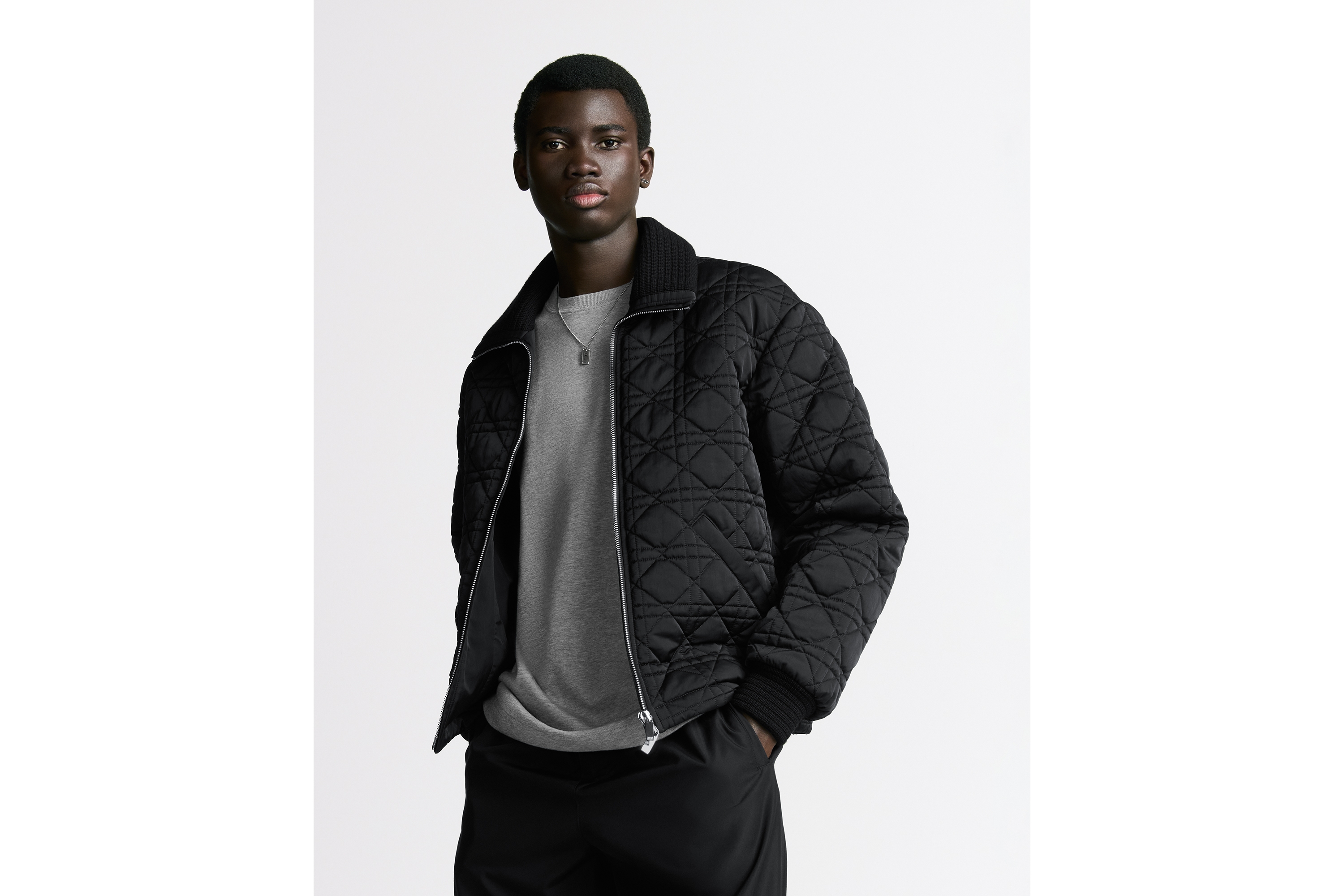 Look Cannage Jacket Black Technical Fabric E01