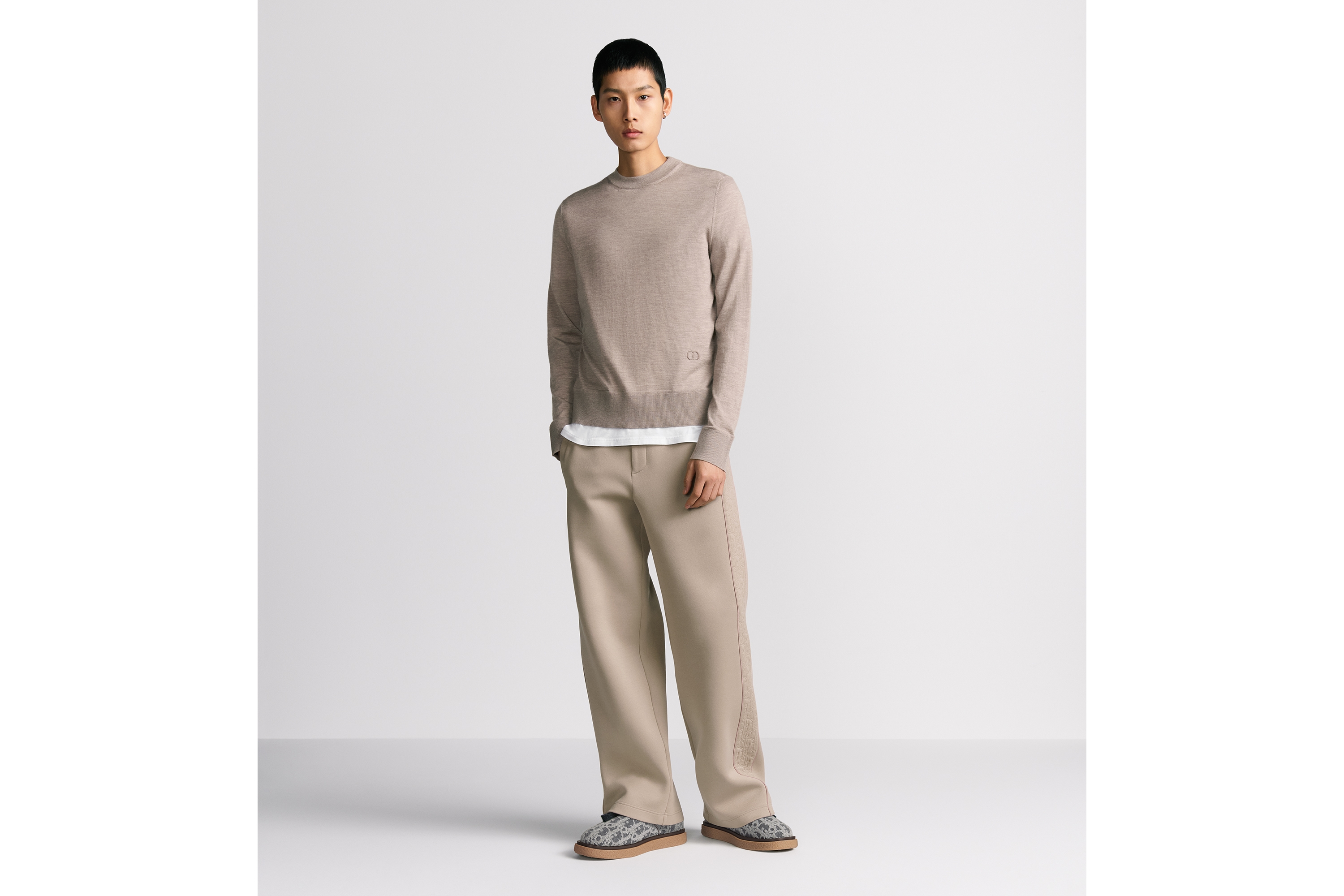 CD Icon Round Neck Sweater