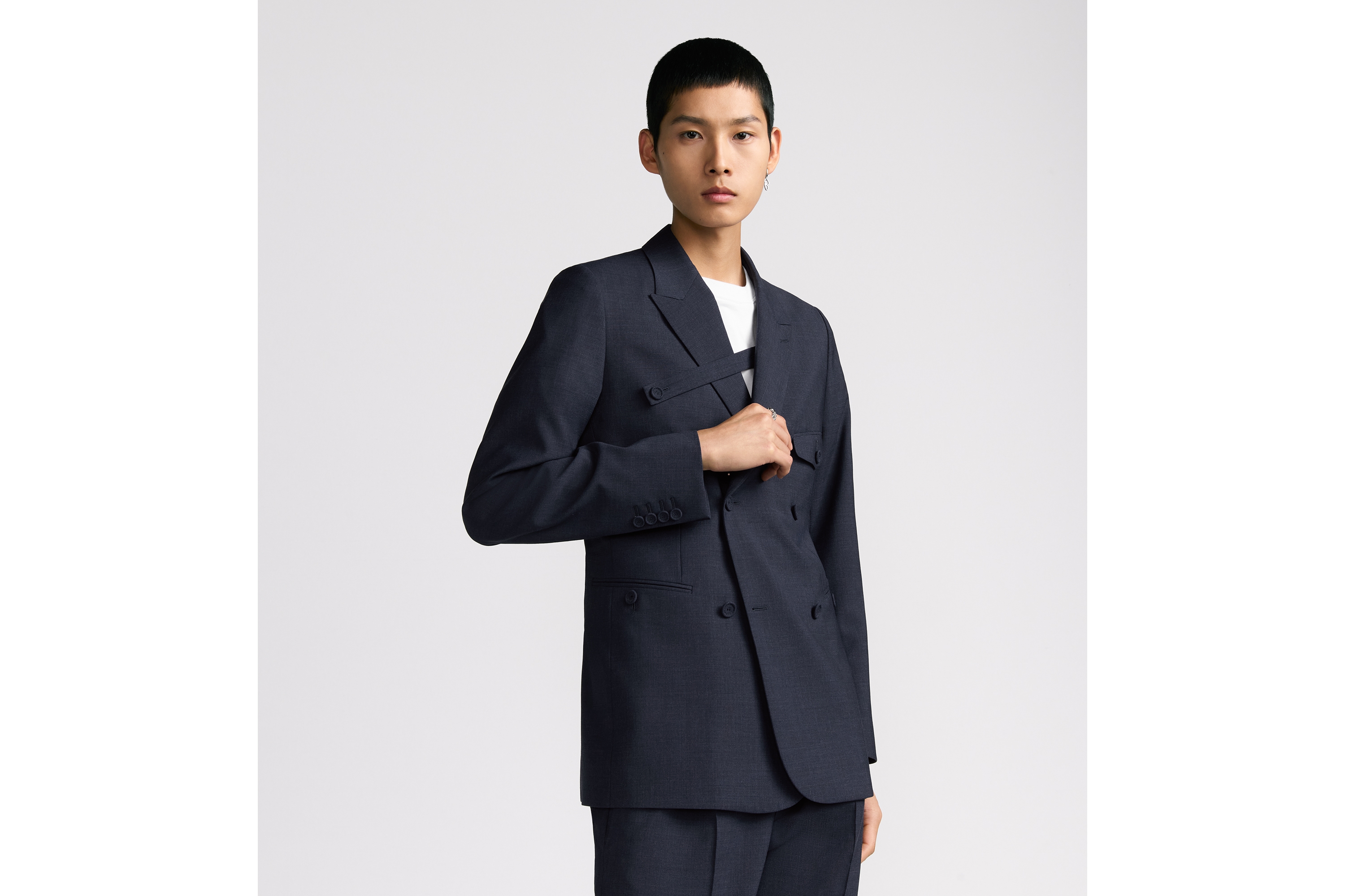 look_image_alt_prefix ダブルブレストジャケット バージンウール ブレンド E01