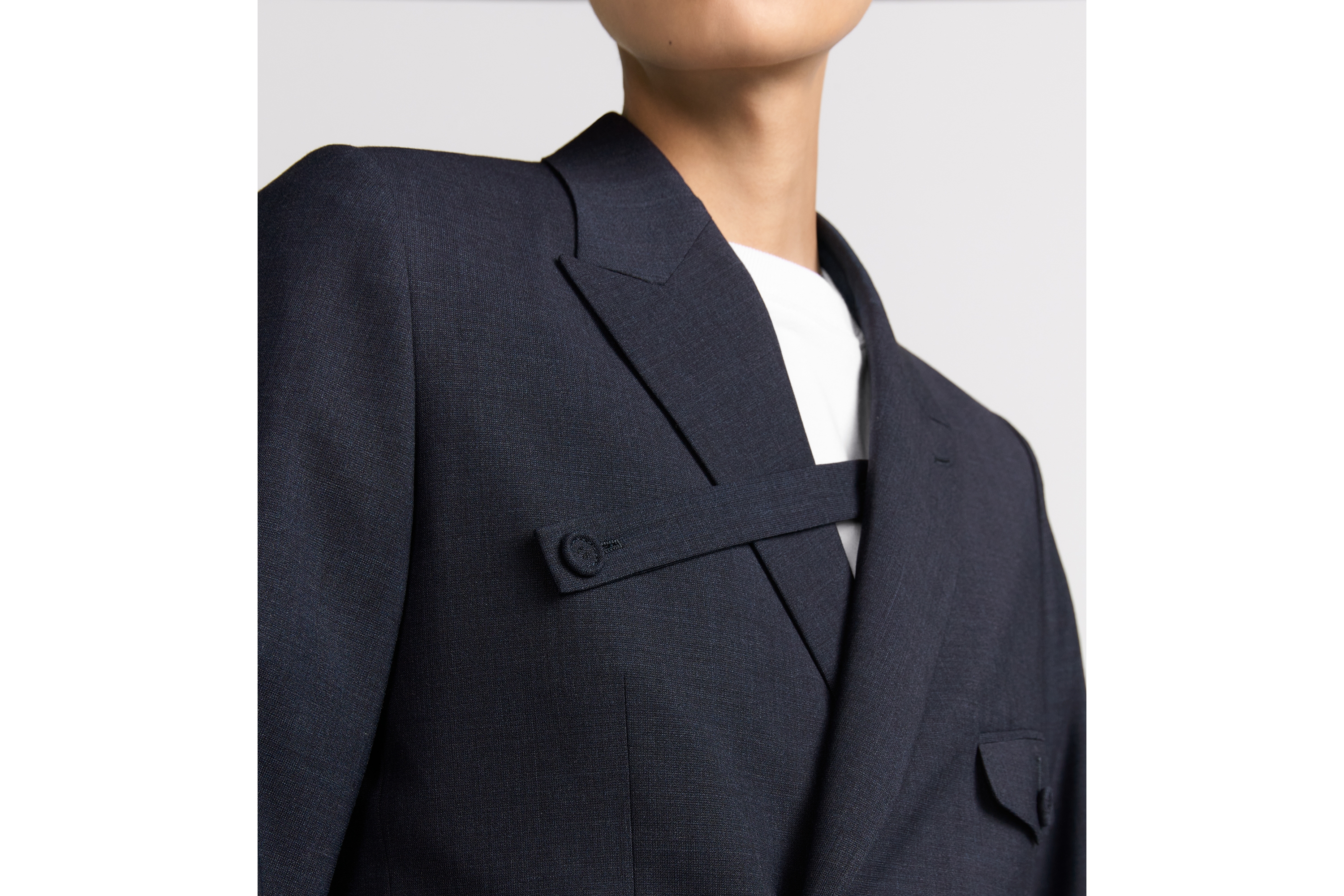 look_image_alt_prefix ダブルブレストジャケット バージンウール ブレンド E04