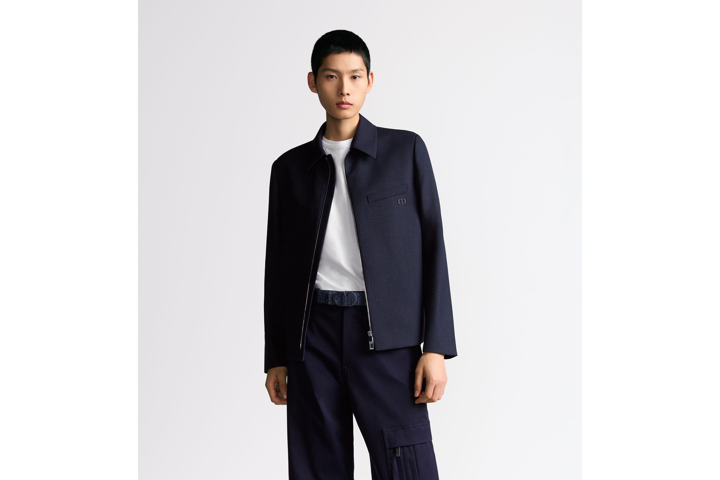 クラシック ジップジャケット バージンウール E01