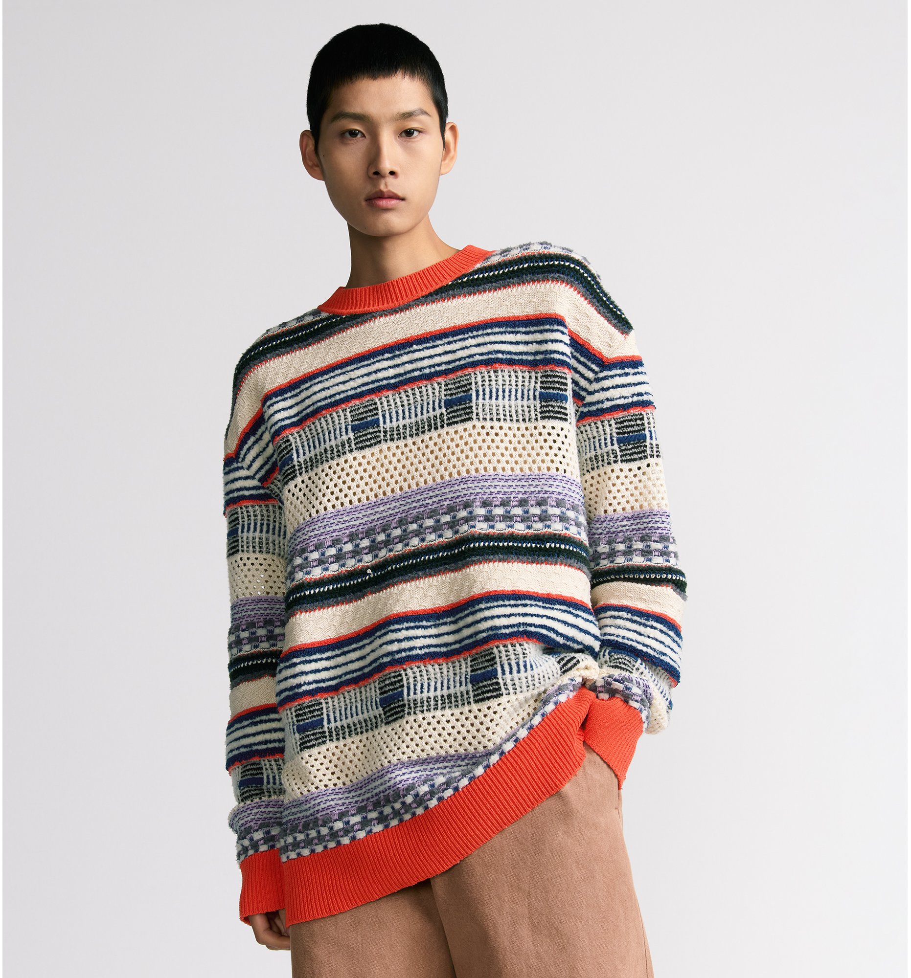 Multicolor wool sweater outlet