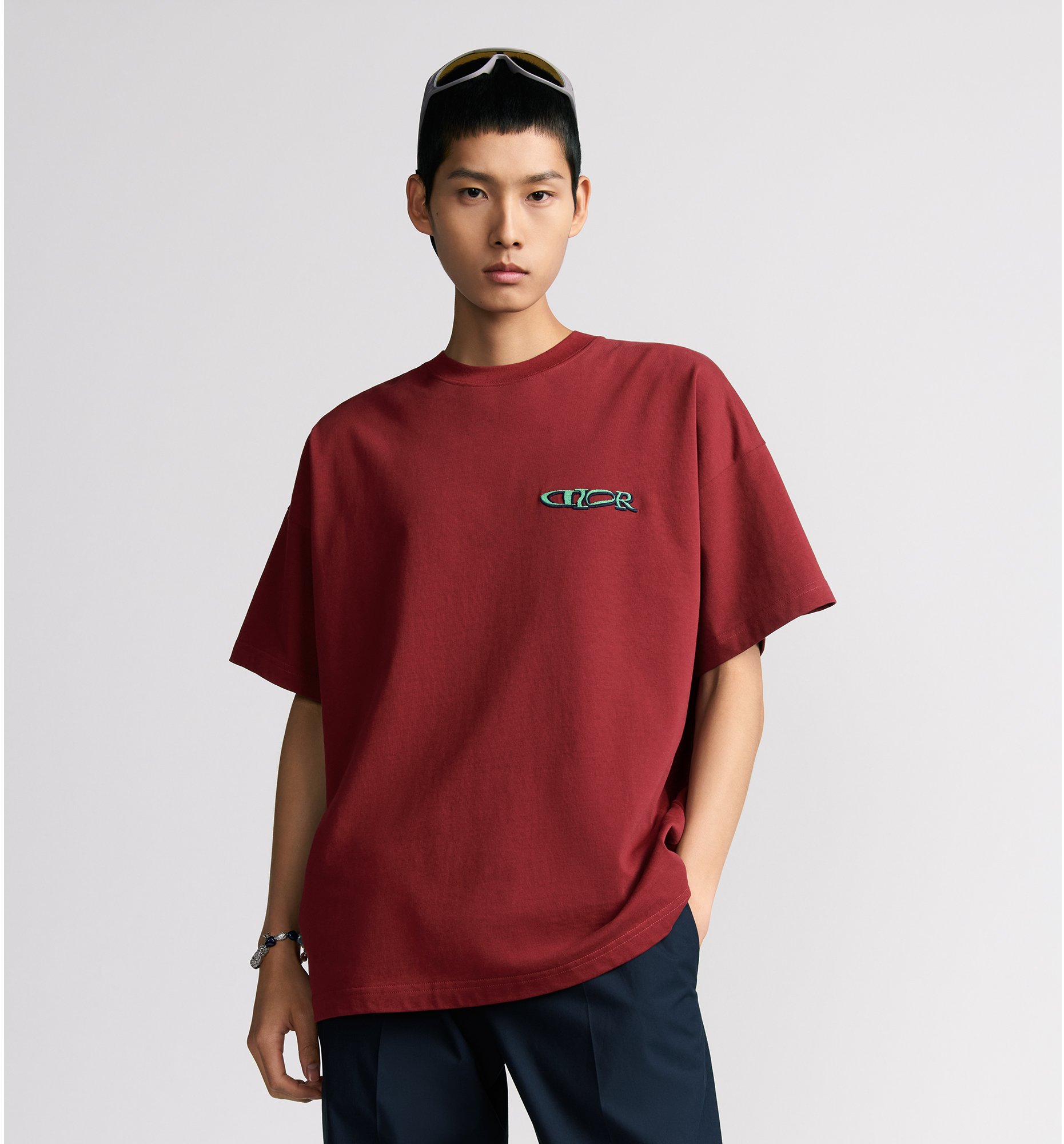 DIOR | DIOR AND LEWIS HAMILTON Tシャツ (オーバーサイズ フィット) コットンジャージー