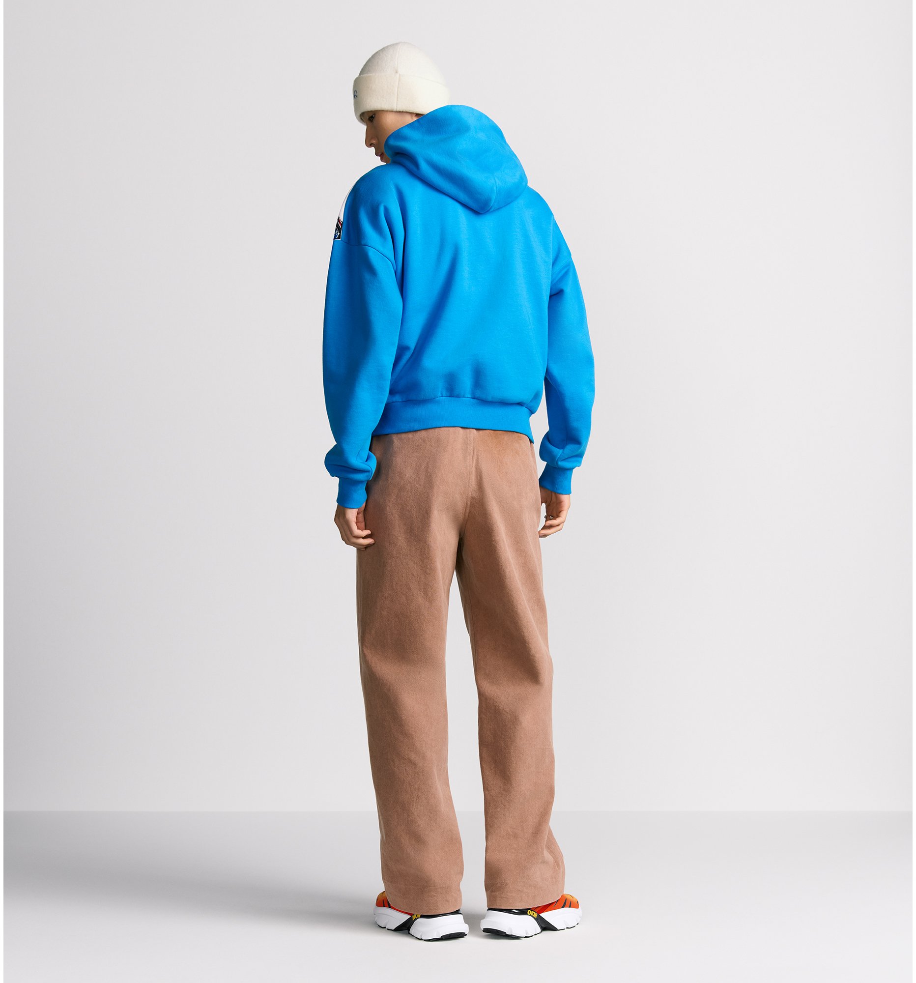 aria_look DIOR AND LEWIS HAMILTON CD Diamond Hooded Sweatshirt Three quarter closed view