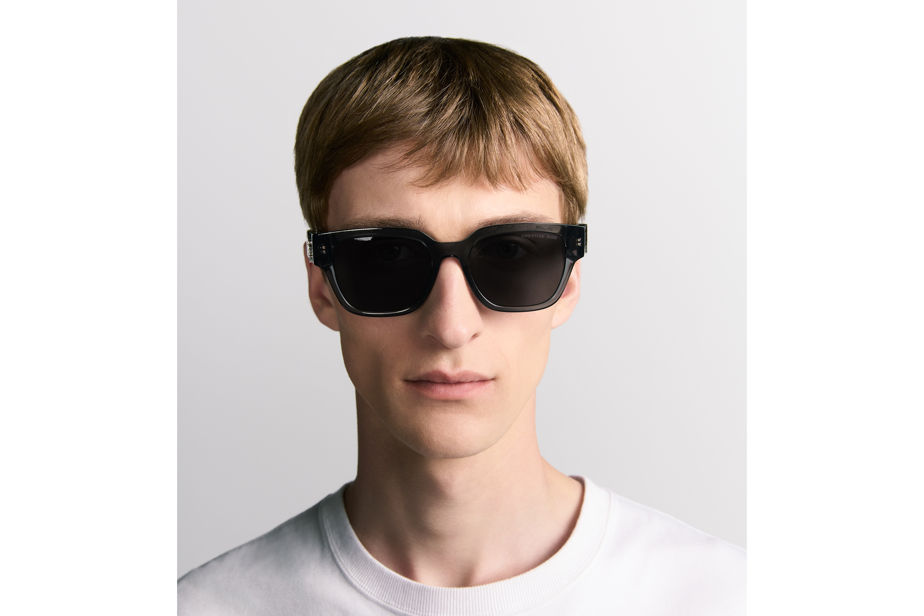 Dior Oblique S1I Lunettes de soleil carrées noir transparent E29