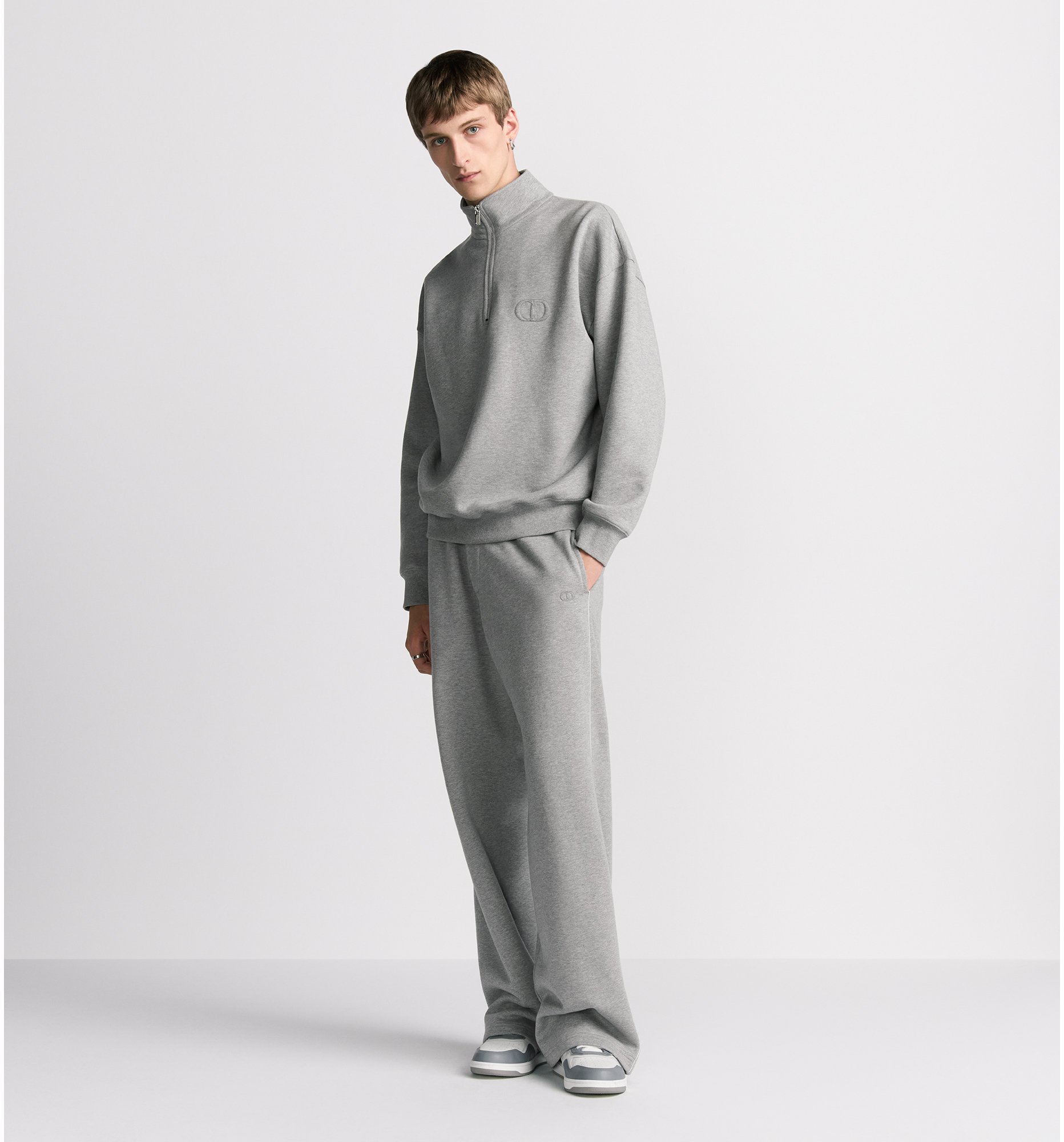 DIOR | CD Icon ハーフジップ スウェットシャツ コットンフリース