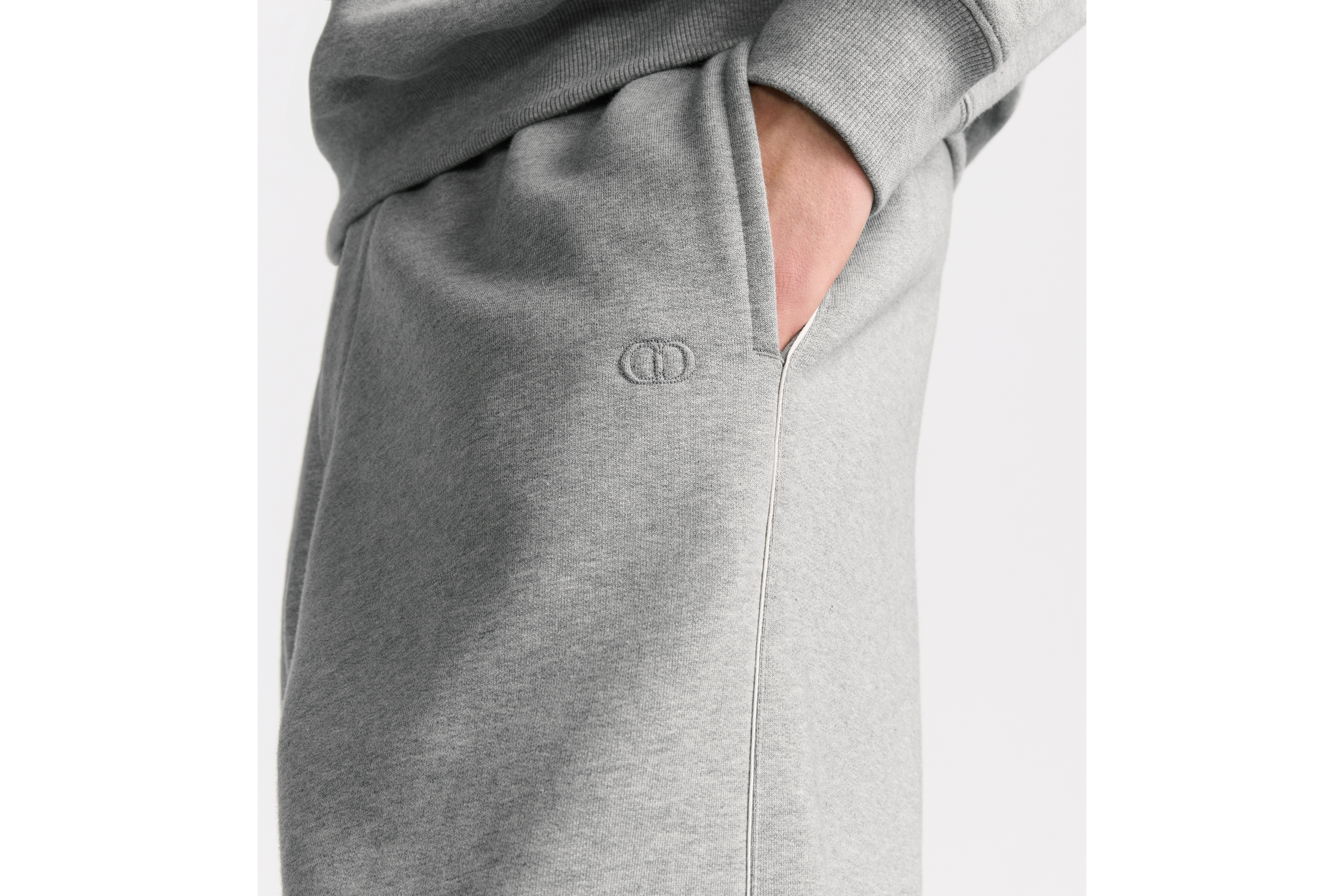 Look CD Icon Track Pants Gray Cotton Fleece E16