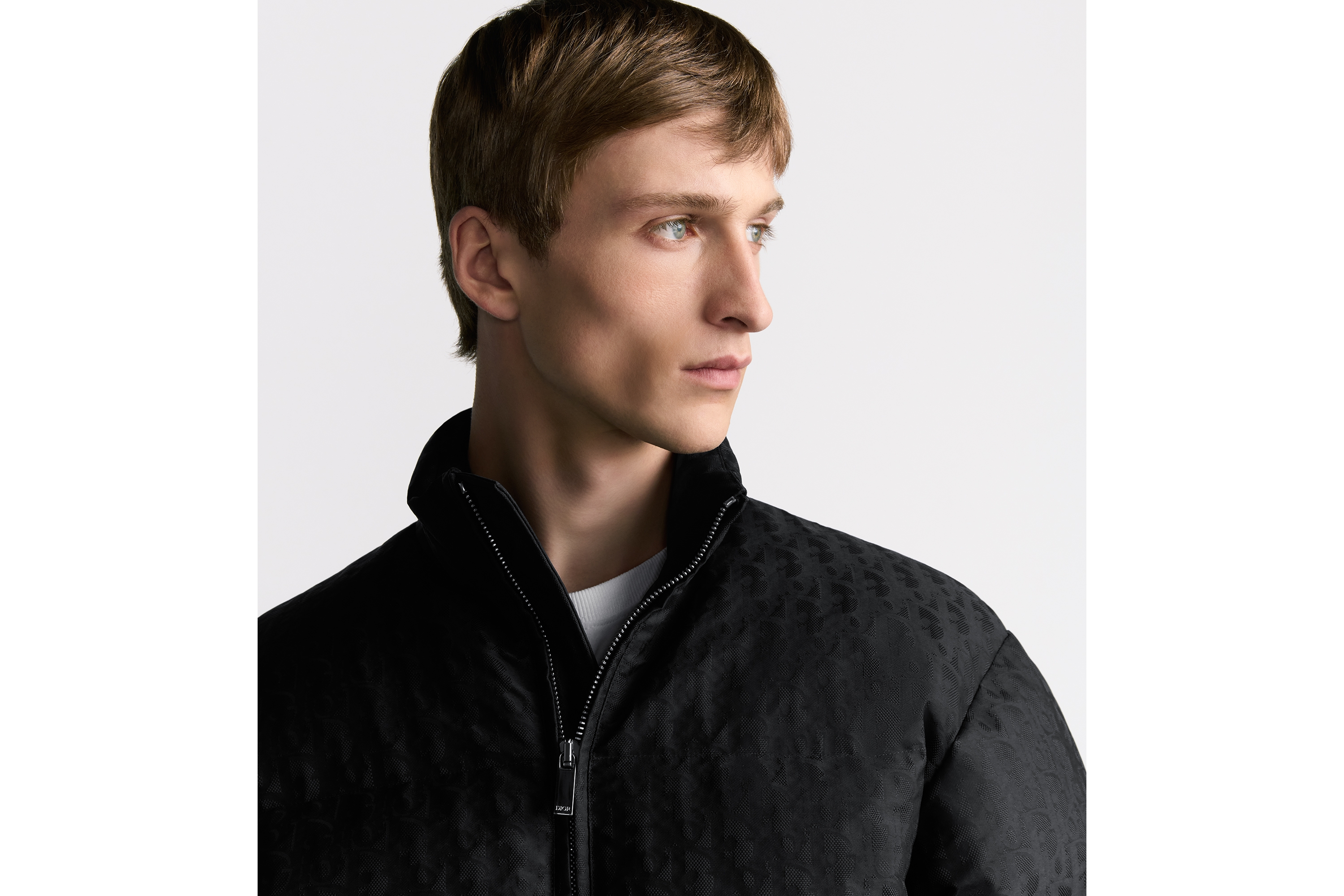 Look Doudoune Dior Oblique Jacquard technique noir E04