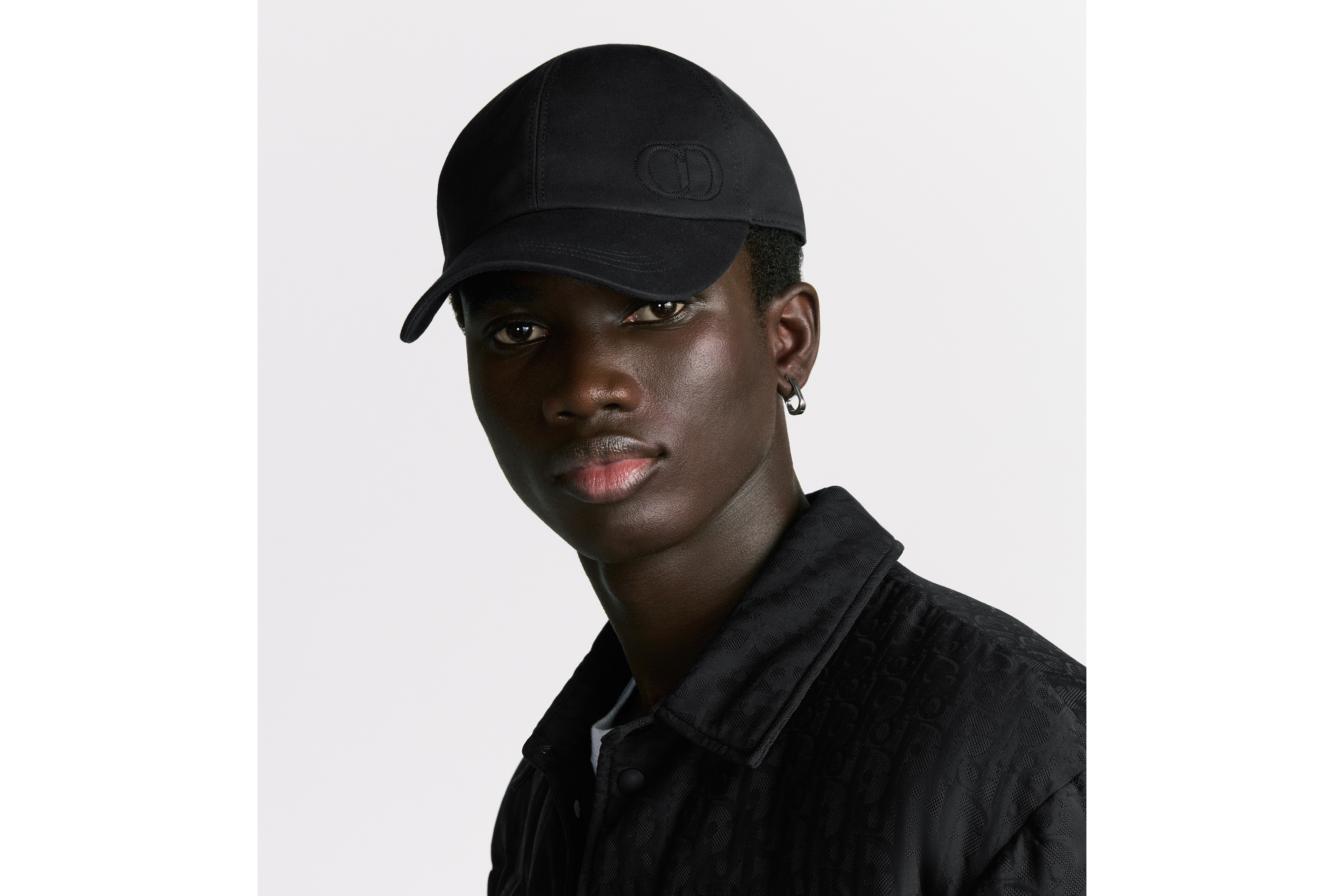 Look CD Icon Cap Black Cotton Gabardine E26