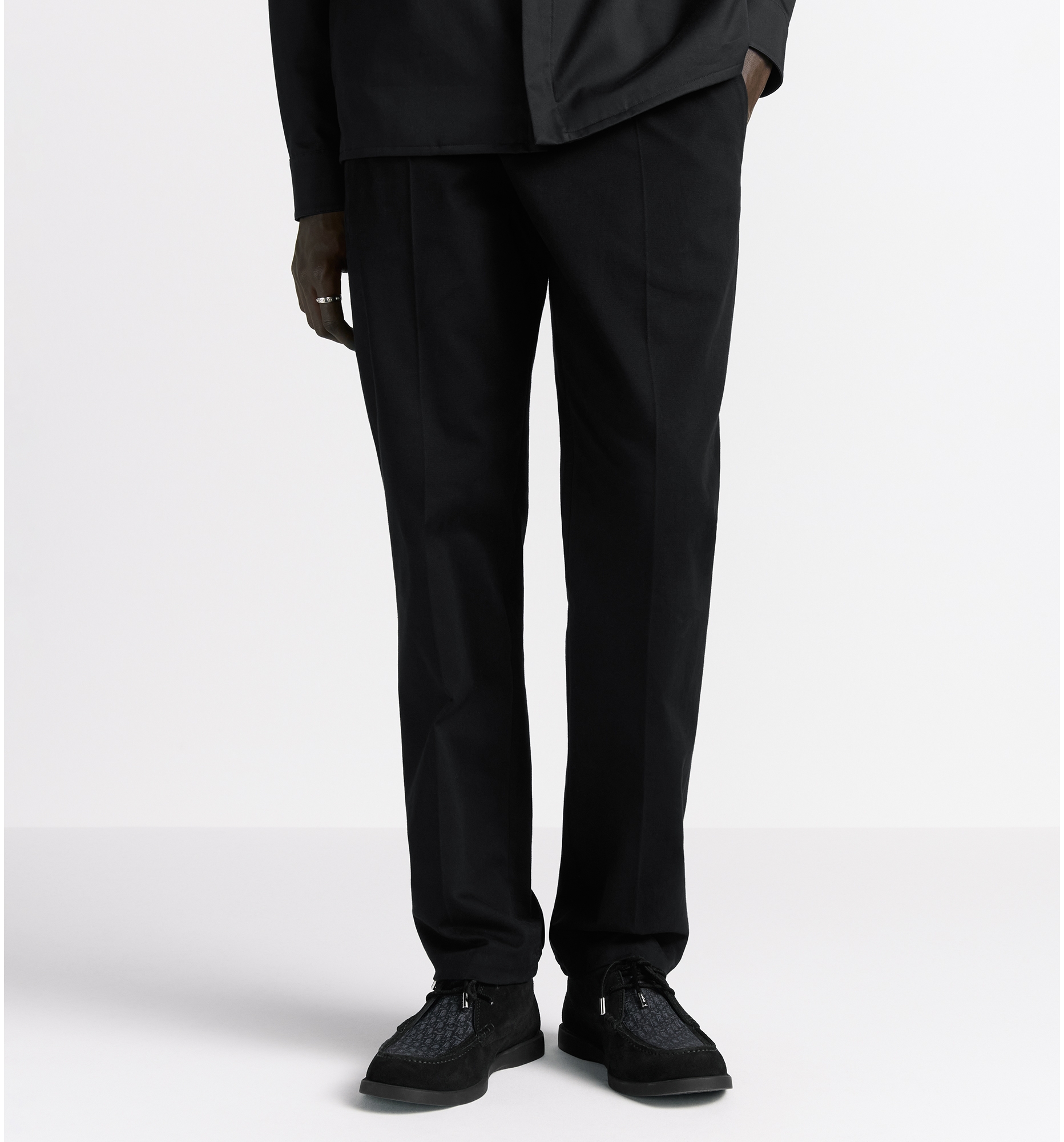 Chique joggingbroek met CD Iconborduursel Zwart katoen DIOR