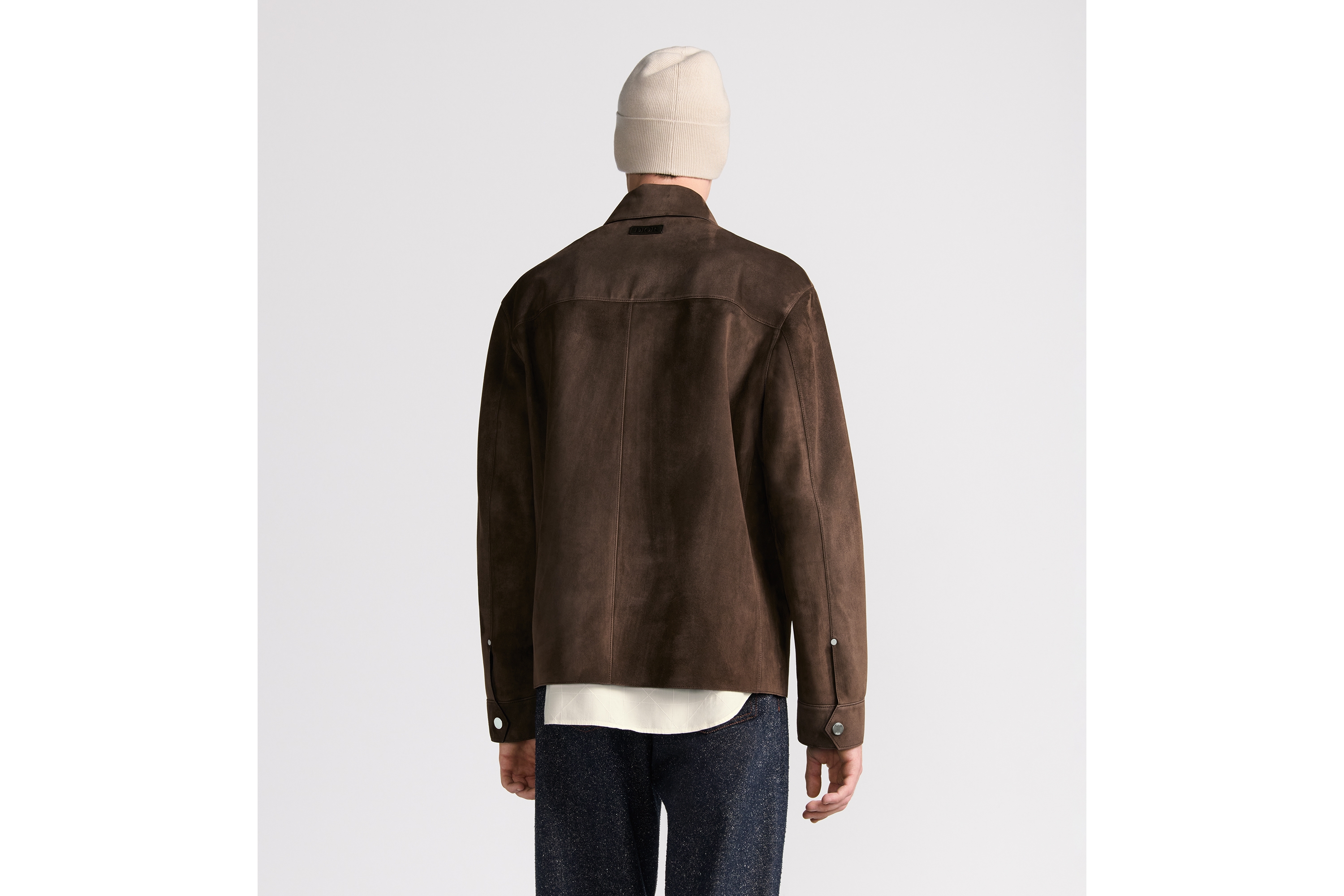 Look Dior Icons Jacket Brown Suede Lambskin E03