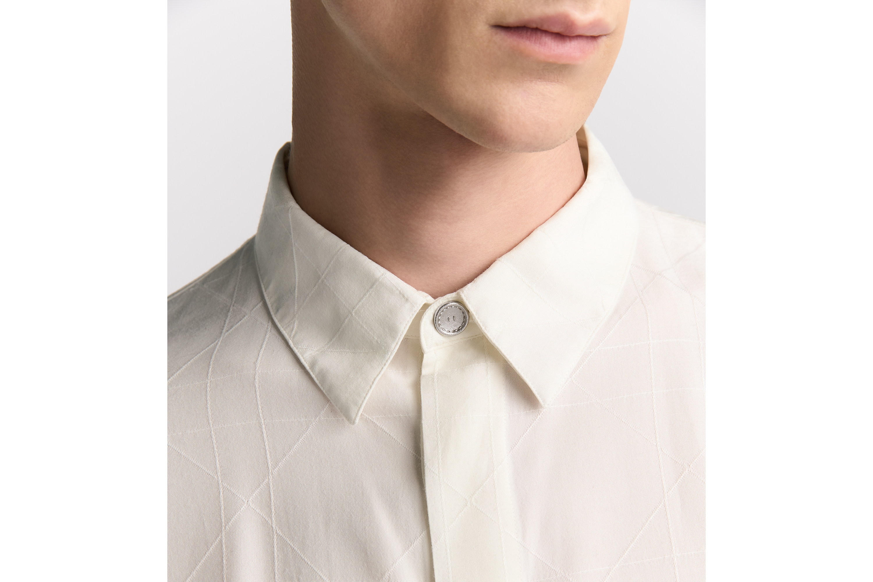 Look Chemise Cannage Dior Icons Toile de soie mélangée écrue E10