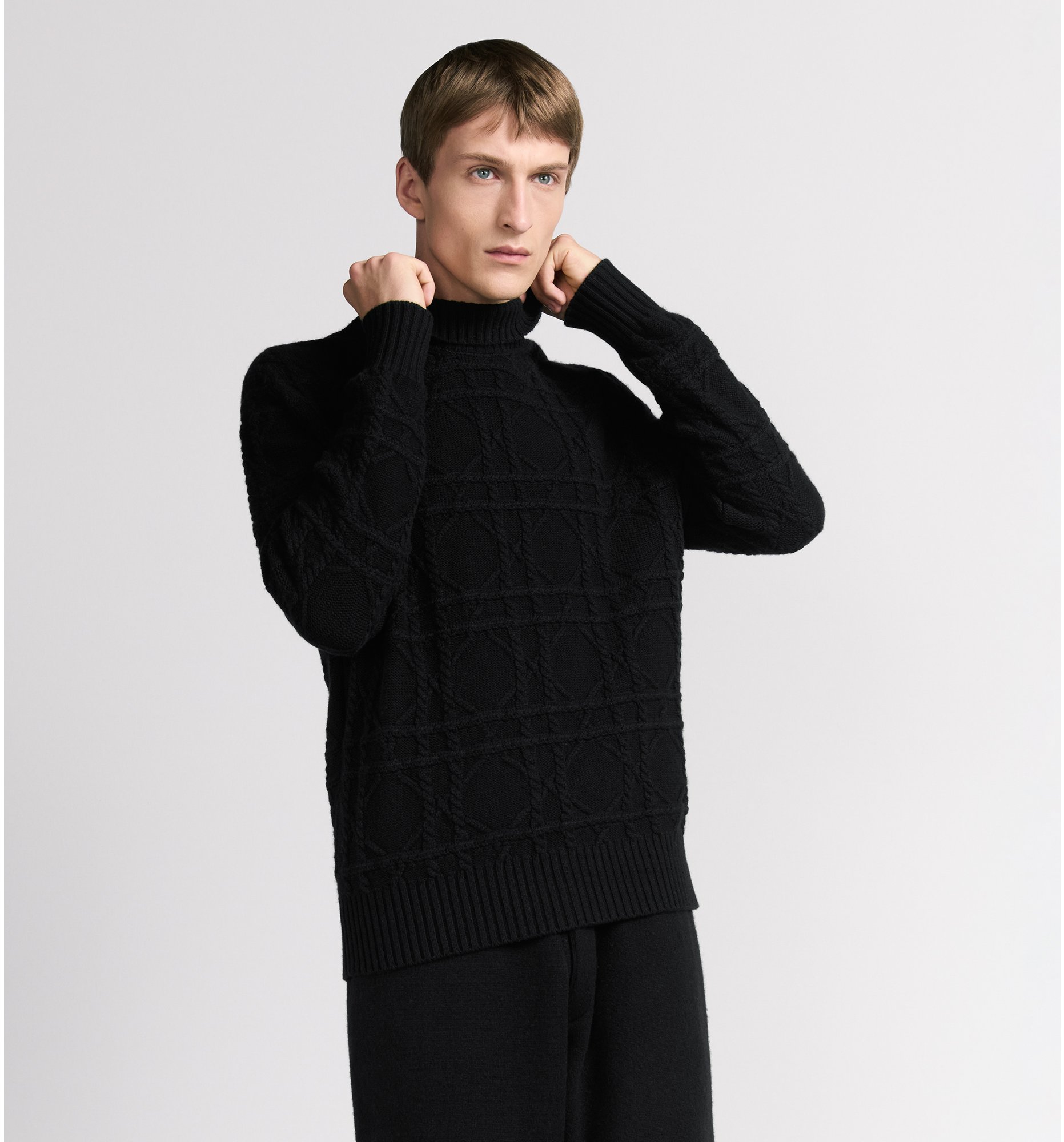 Dior Icons Turtleneck Sweater Black Cashmere Knit DIOR