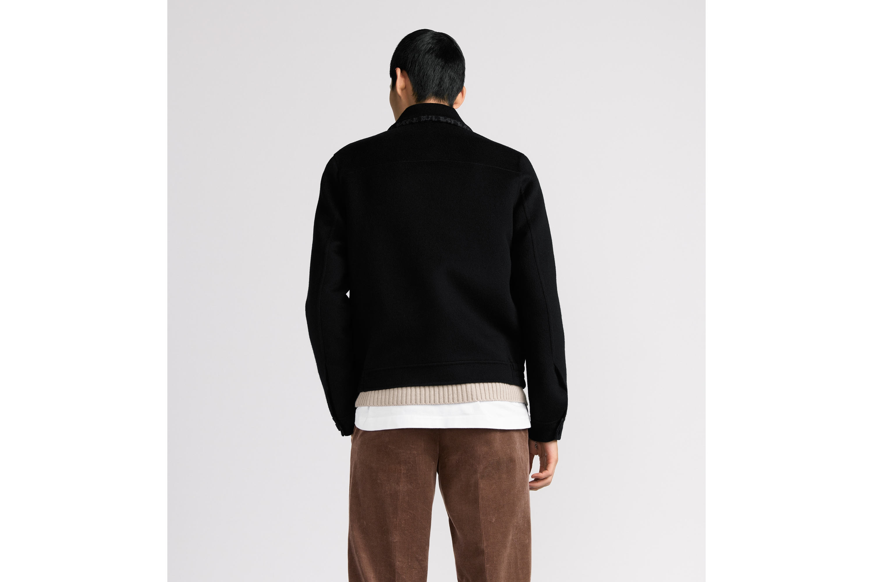 look_image_alt_prefix Dior Icons-jas Zwarte dubbelzijdige scheerwol en kasjmier E03