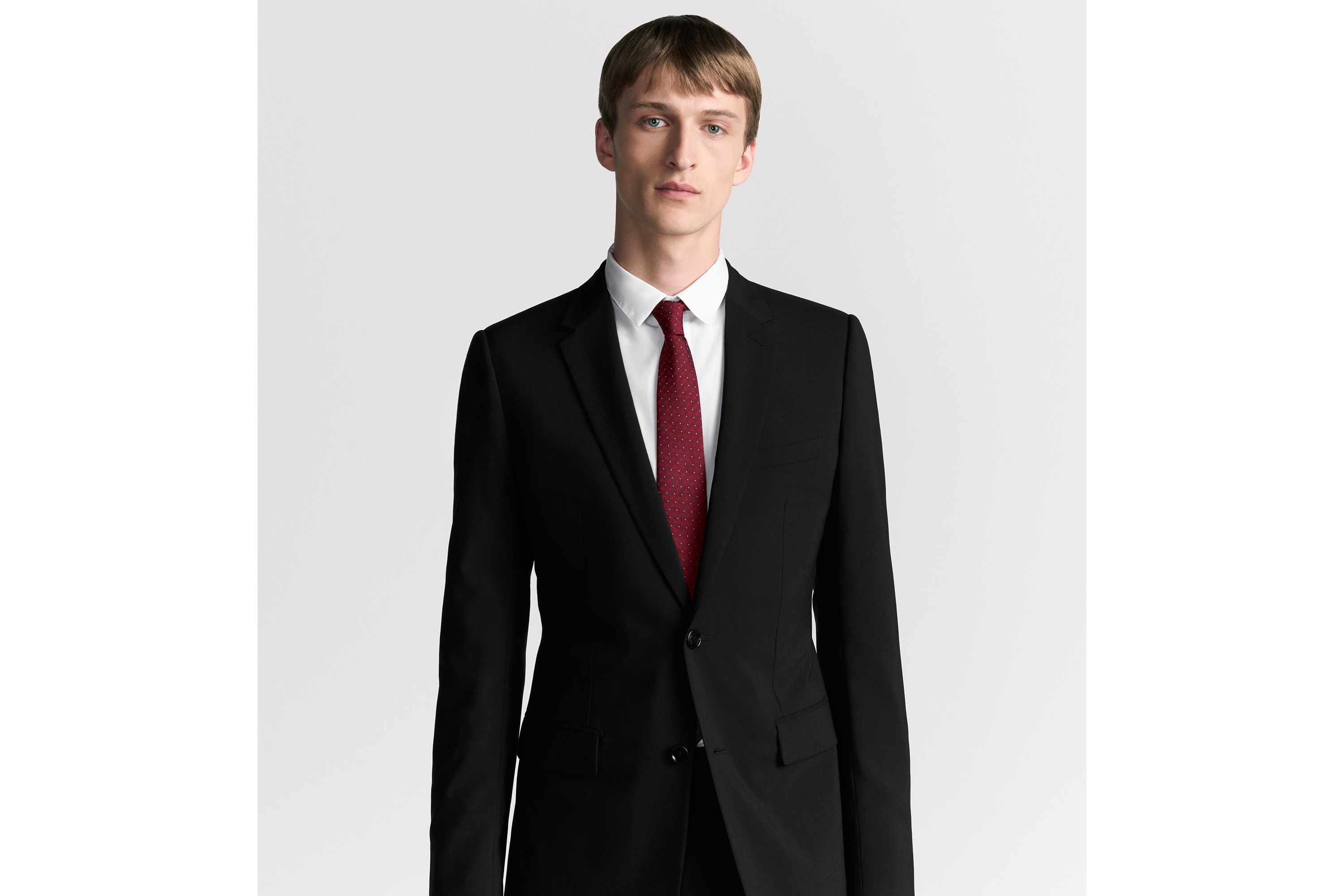 Look Nano CD Icon Tie Burgundy, Red and White Silk E35