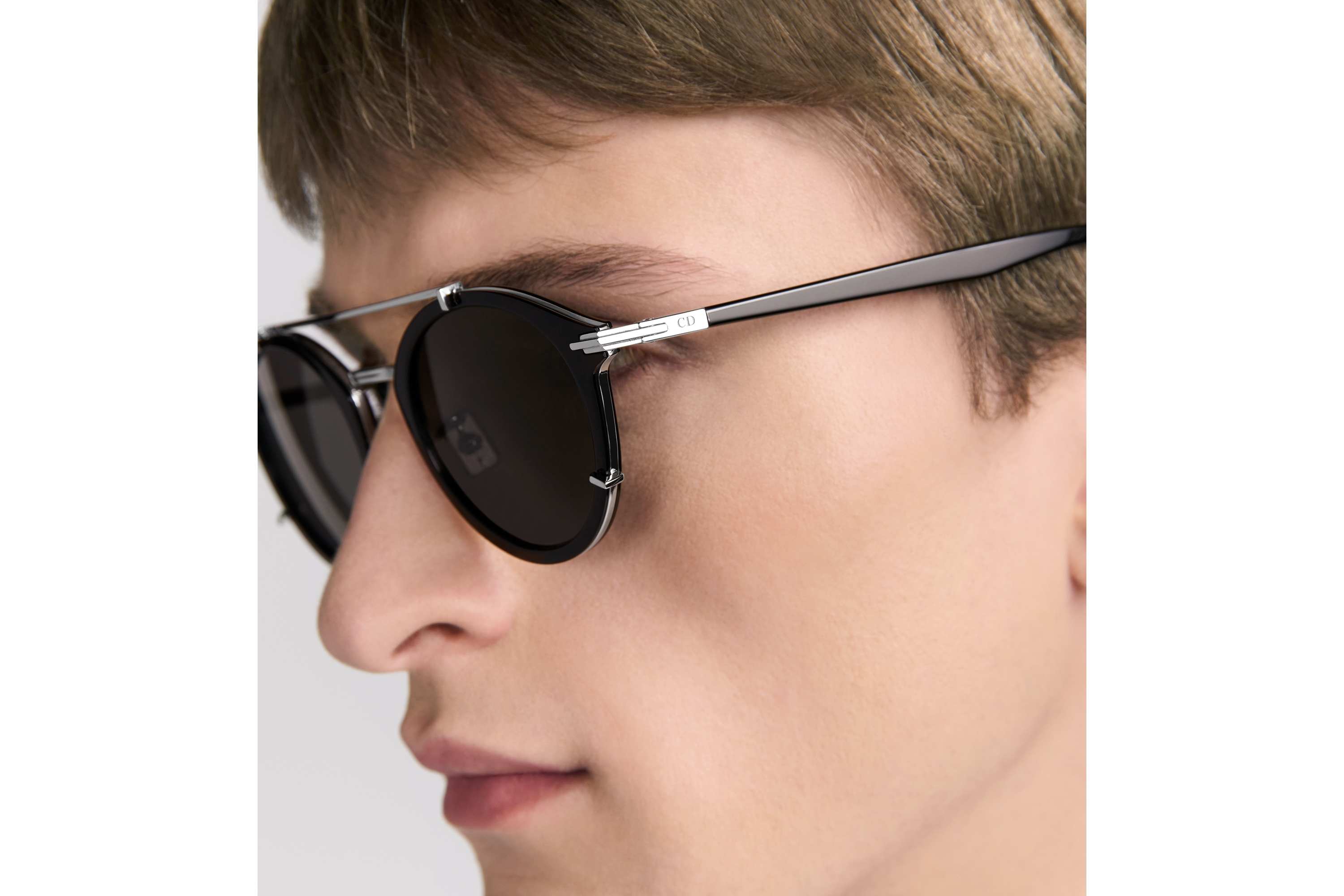 look_image_alt_prefix DiorBlackSuit R7U van bio-acetaat Zwarte Pantos-zonnebril E30