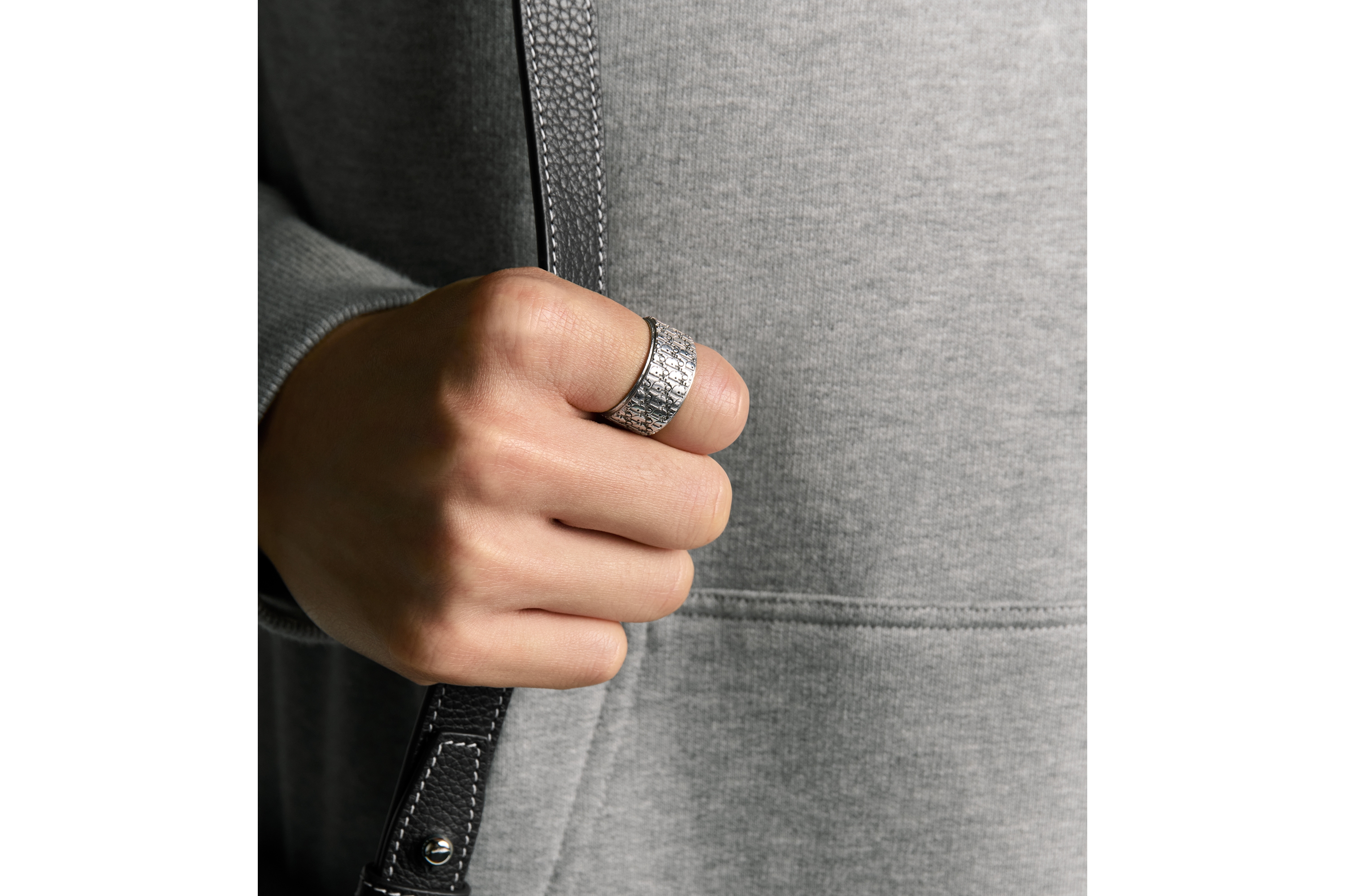 Dior Oblique Ring Silver | DIOR