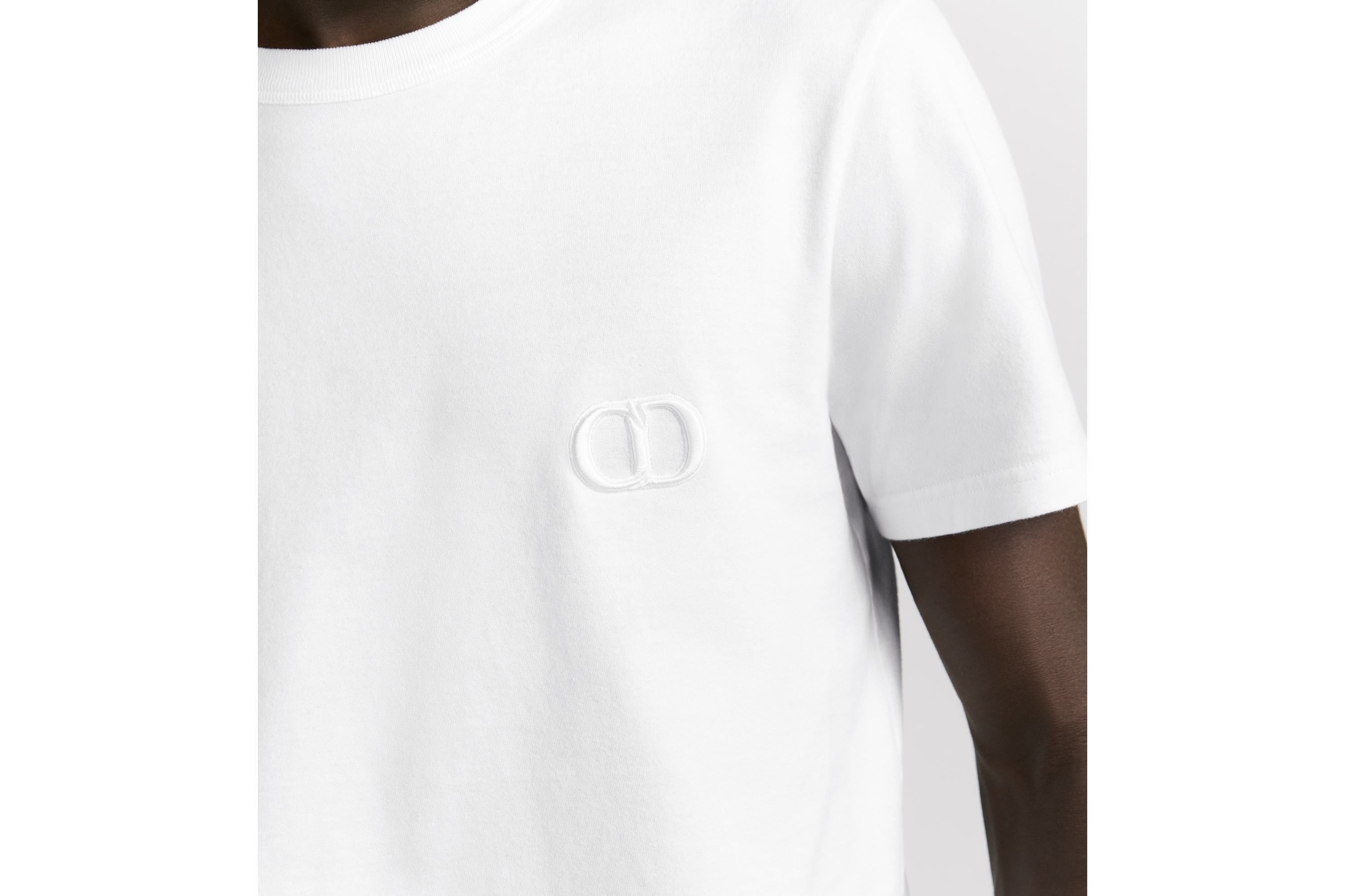 Dior/Icon/メンズ/XLホワイト Tシャツ ロゴ刺繍 半袖 Dior/Icon/メンズ/XLホワイト Tシャツ ロゴ刺繍 半袖 Dior/Icon/メンズ