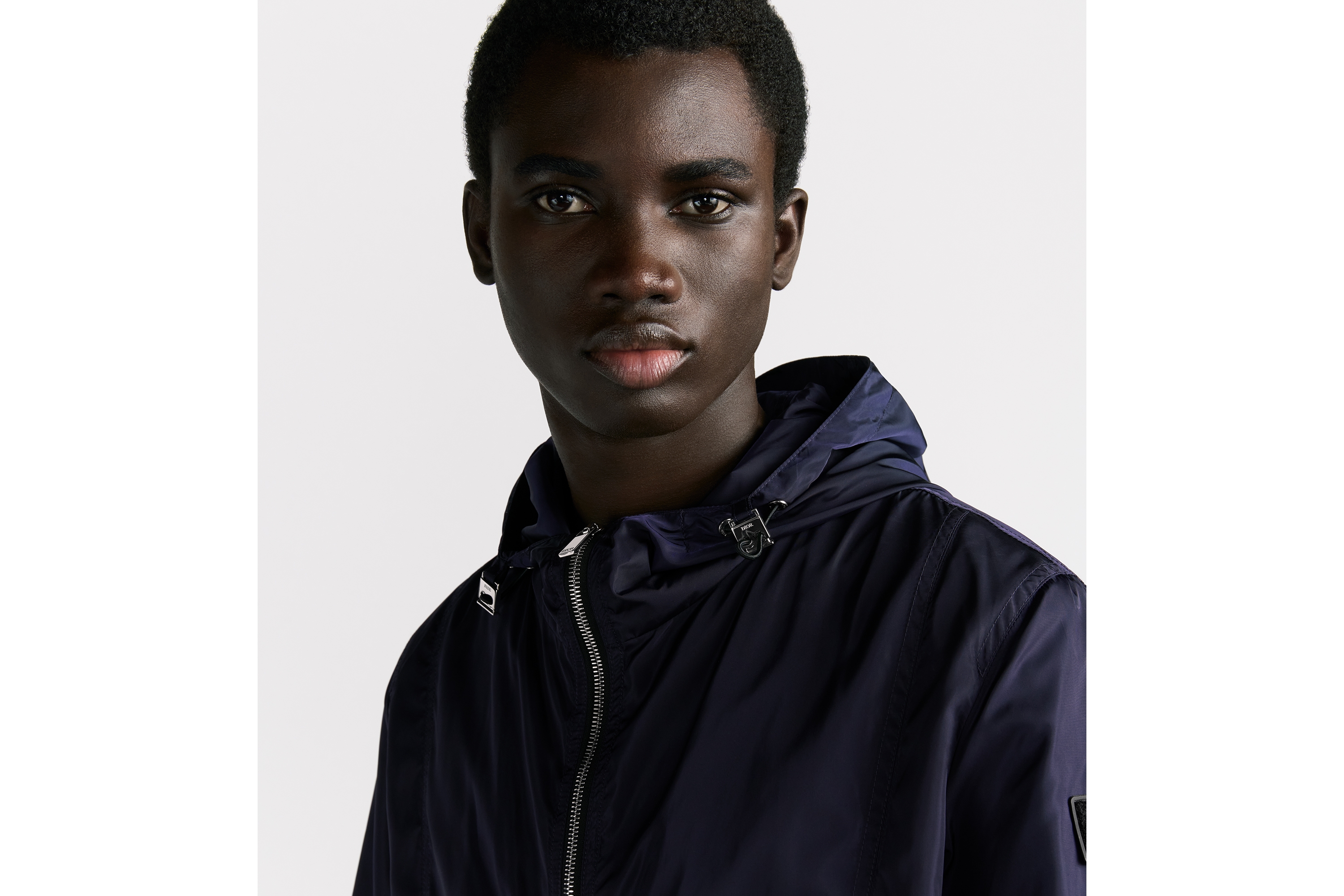 Dior ネイビー ナイロンジャケット フード付き Dior ネイビー ナイロンジャケット フード付き Hooded Jacket Navy