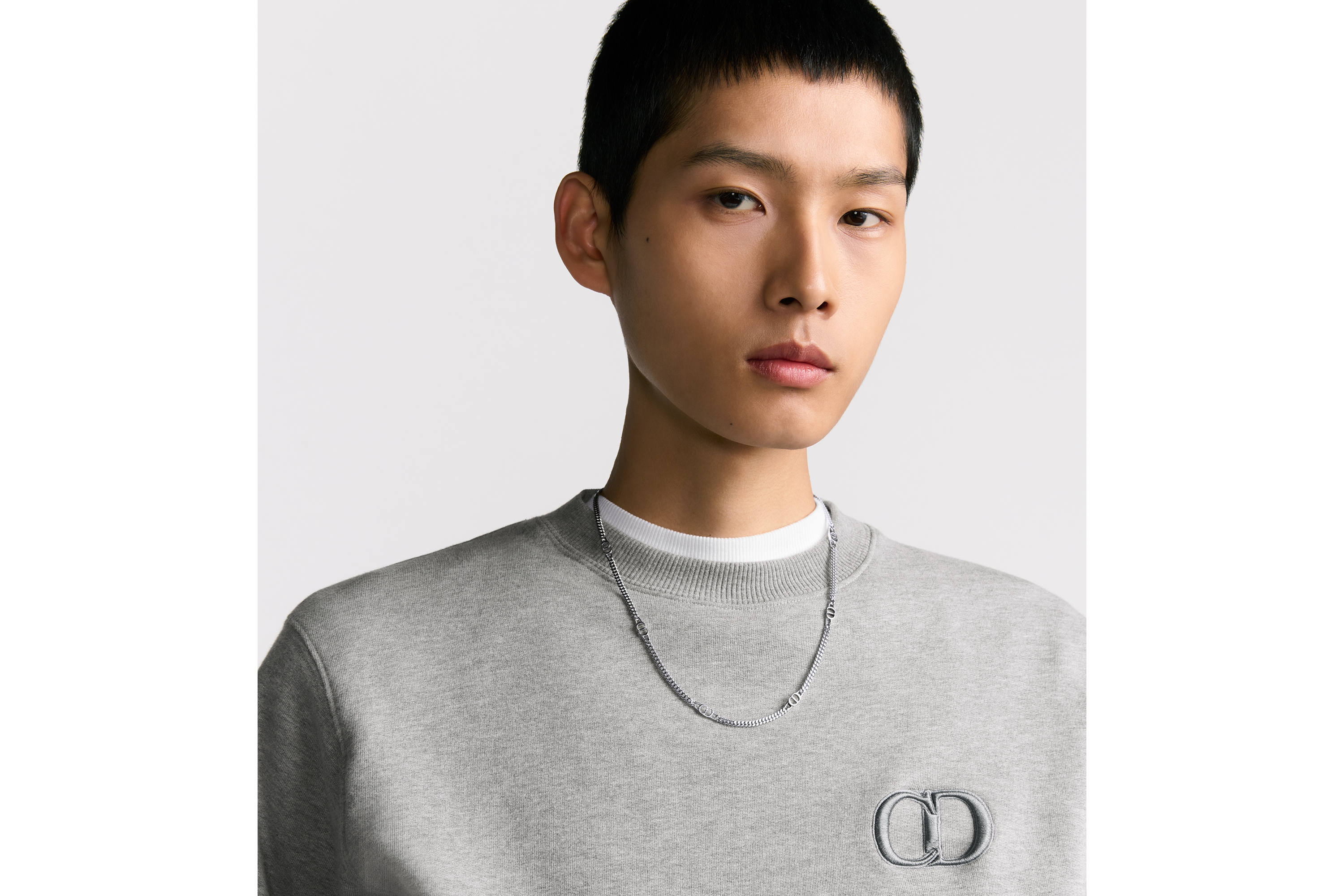 Feine CD Icon Gliederhalskette Silber | DIOR