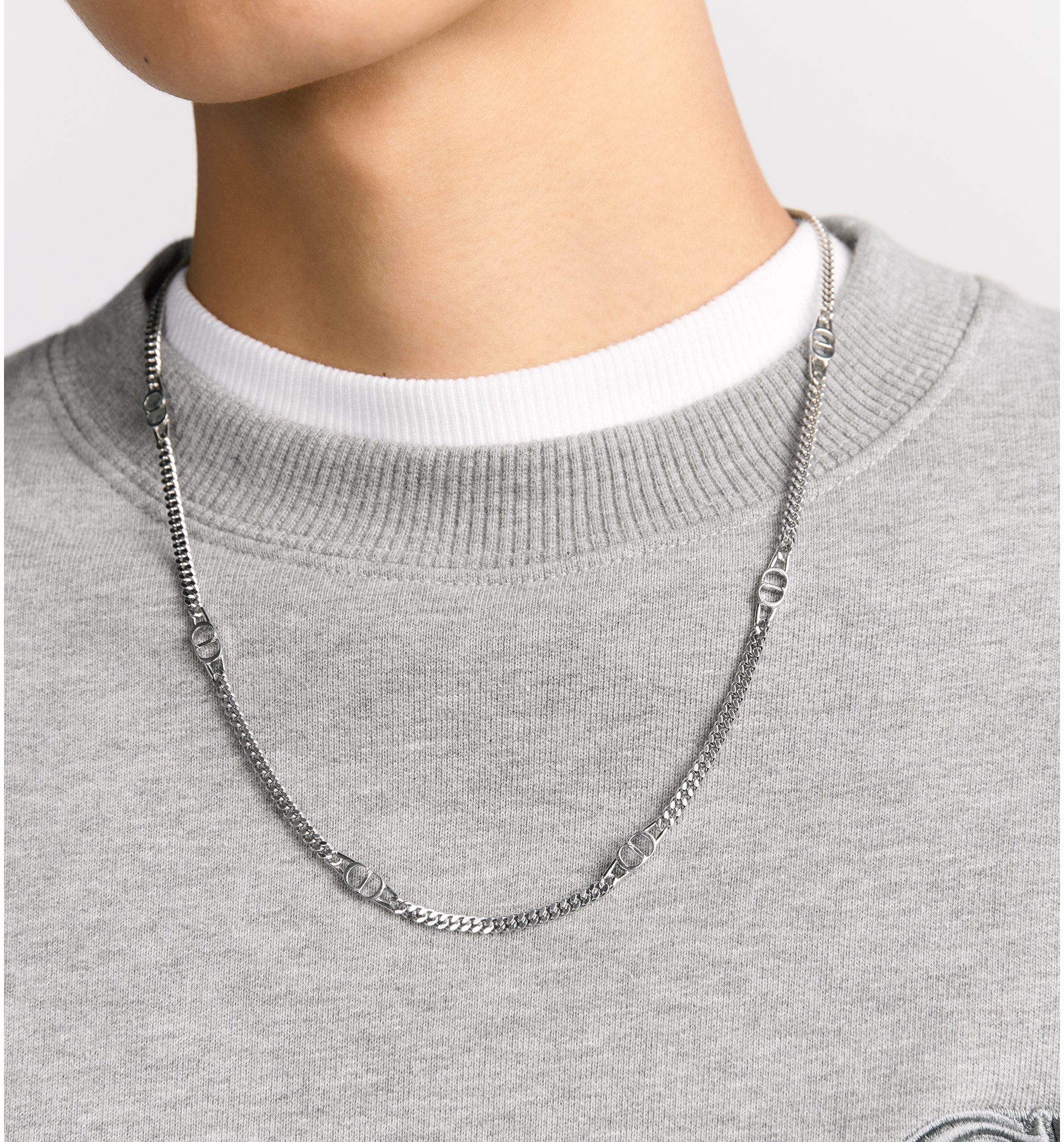 DIOR | CD Icon チェーンリンク ネックレス シルバー