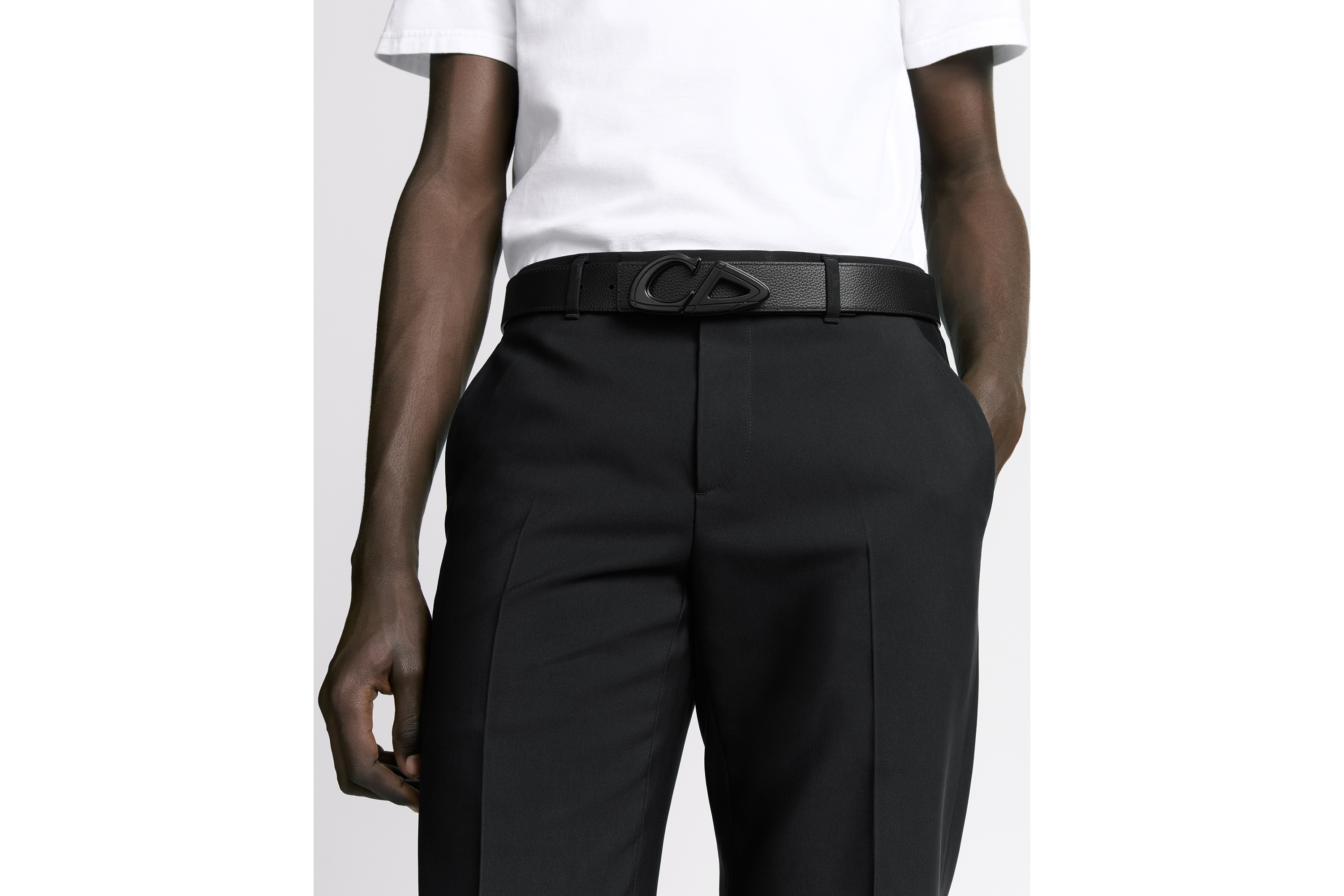 Look CD30 Belt Buckle Black Matte Lacquer-Finish Brass, 35 MM E45