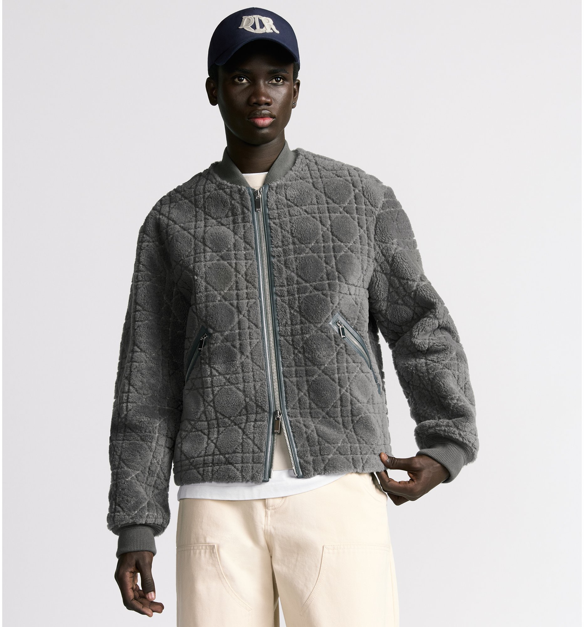 aria_look Cannage Bomber Jacket Front view