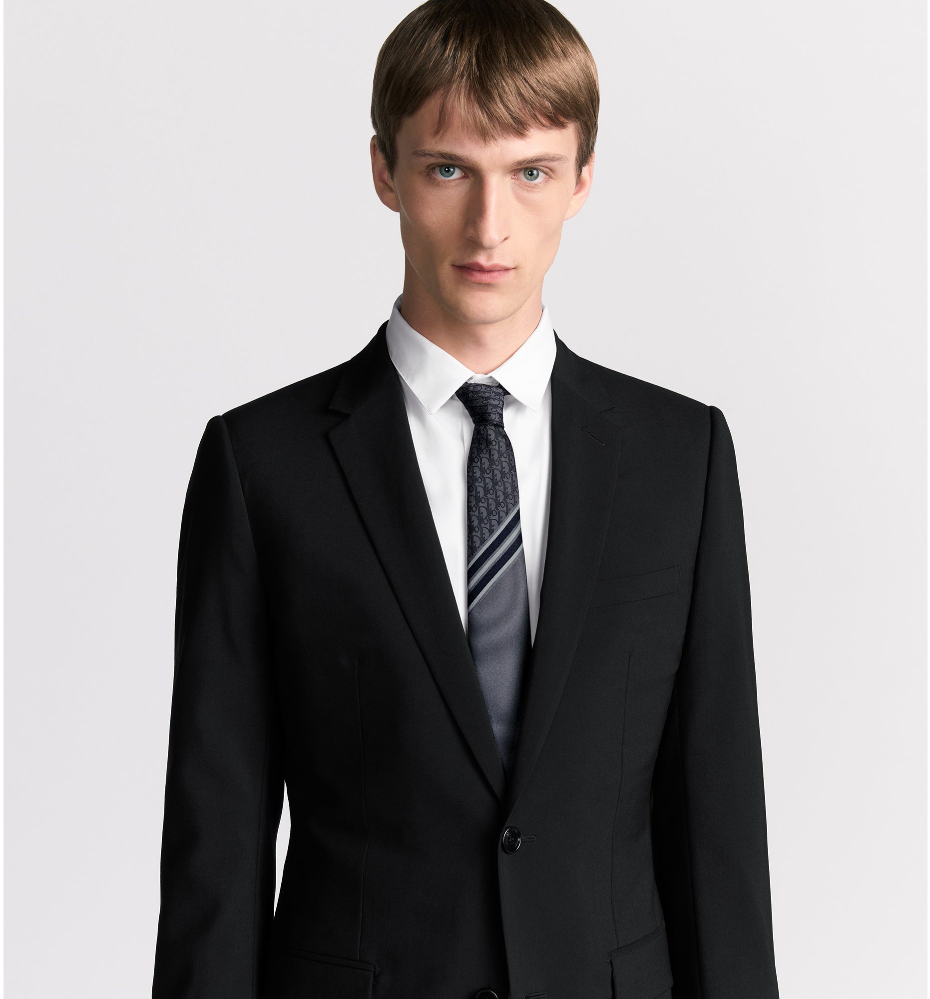 aria_look Striped Dior Oblique Tie