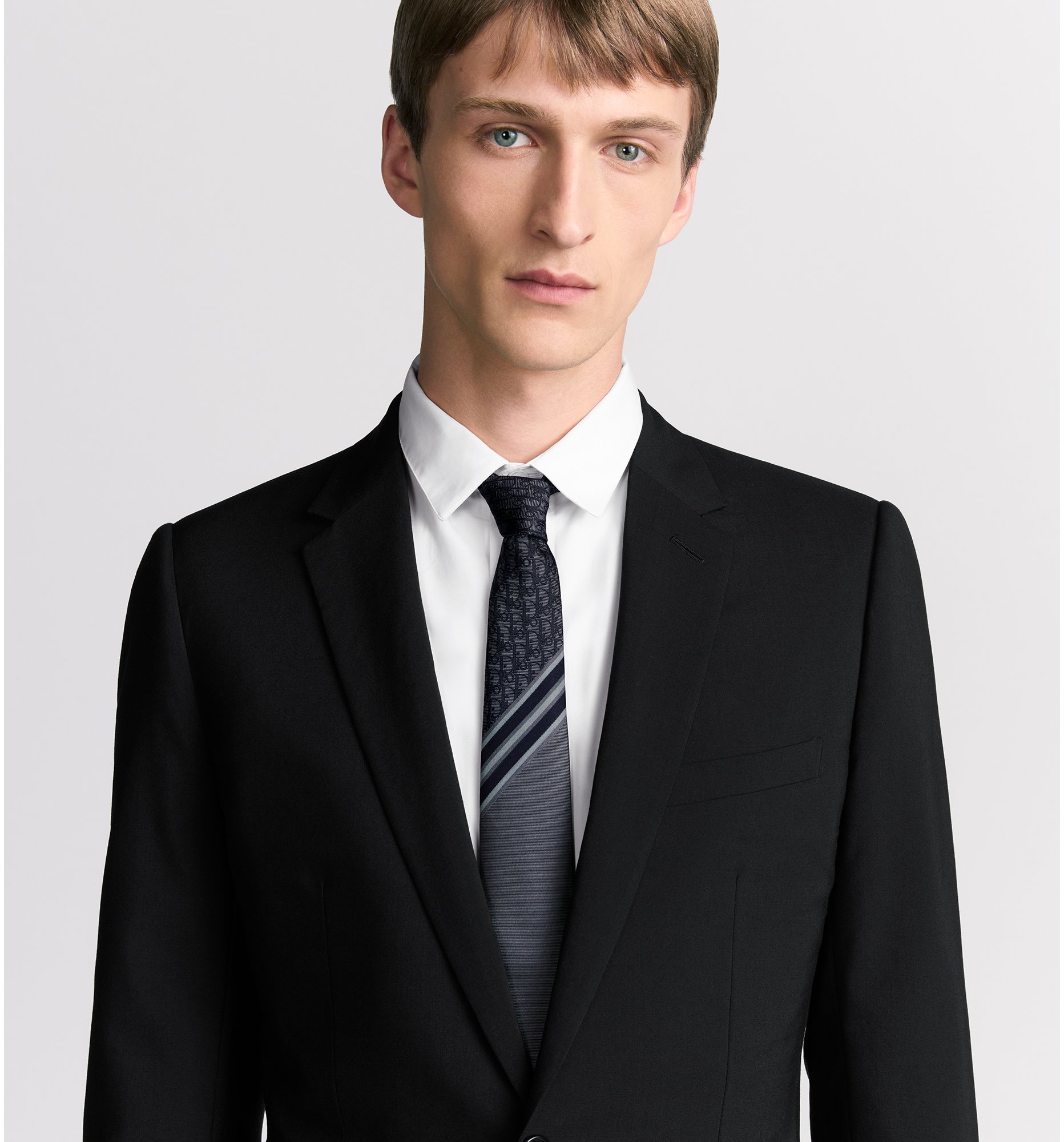 aria_look Striped Dior Oblique Tie