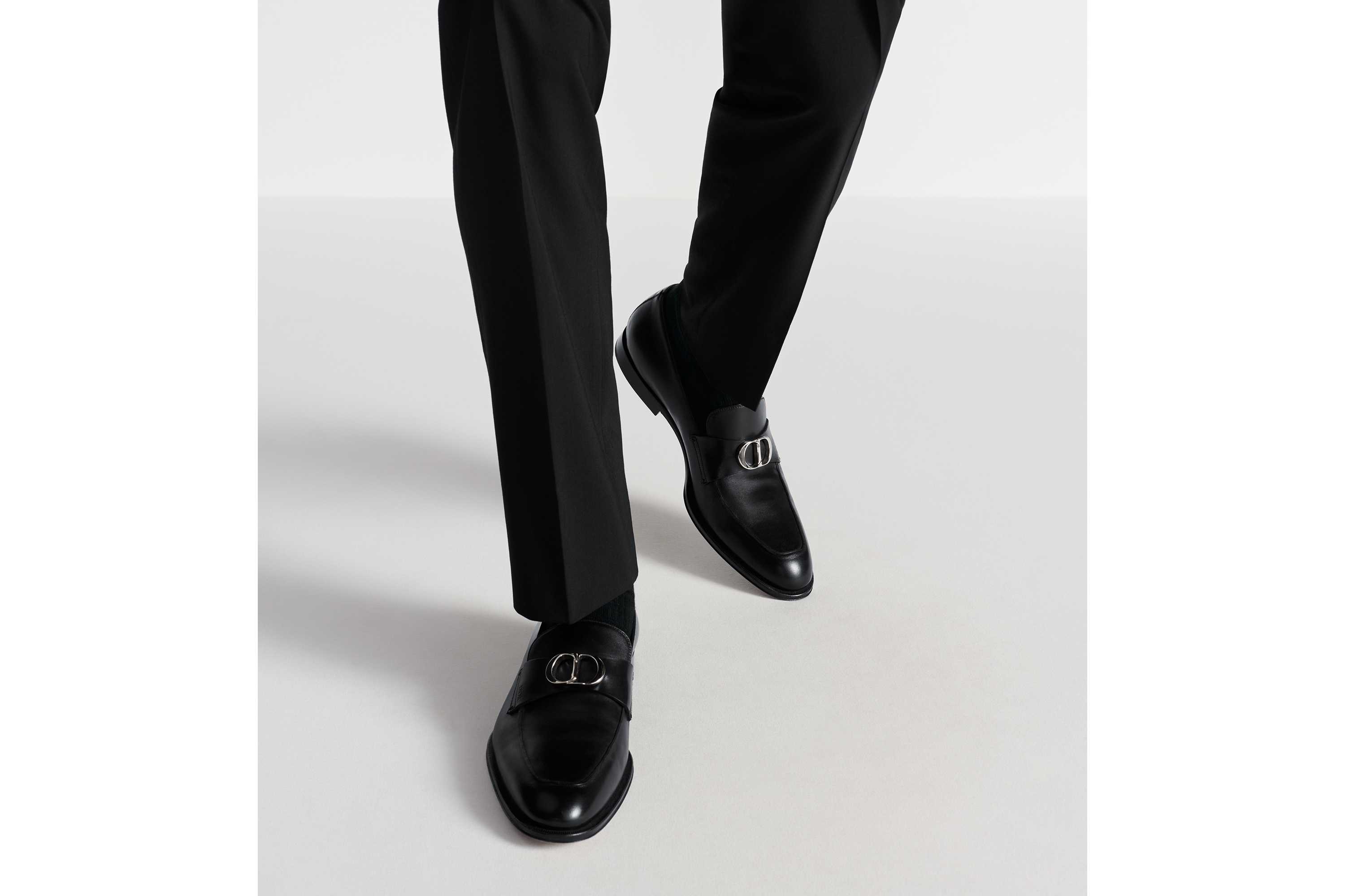 Look Dior Timeless Loafer Black smooth calfskin E23