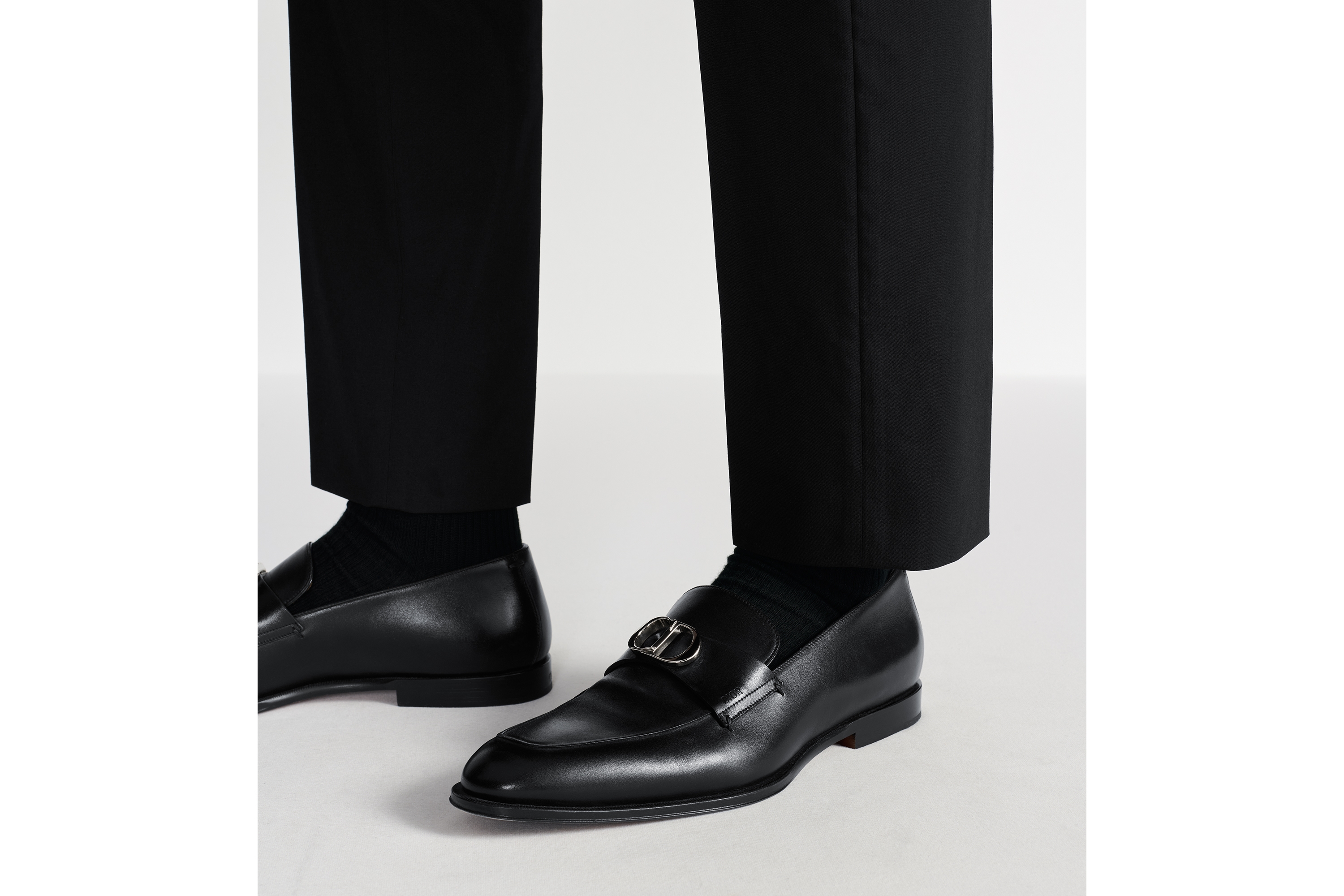 Look Dior Timeless Loafer Black smooth calfskin E24