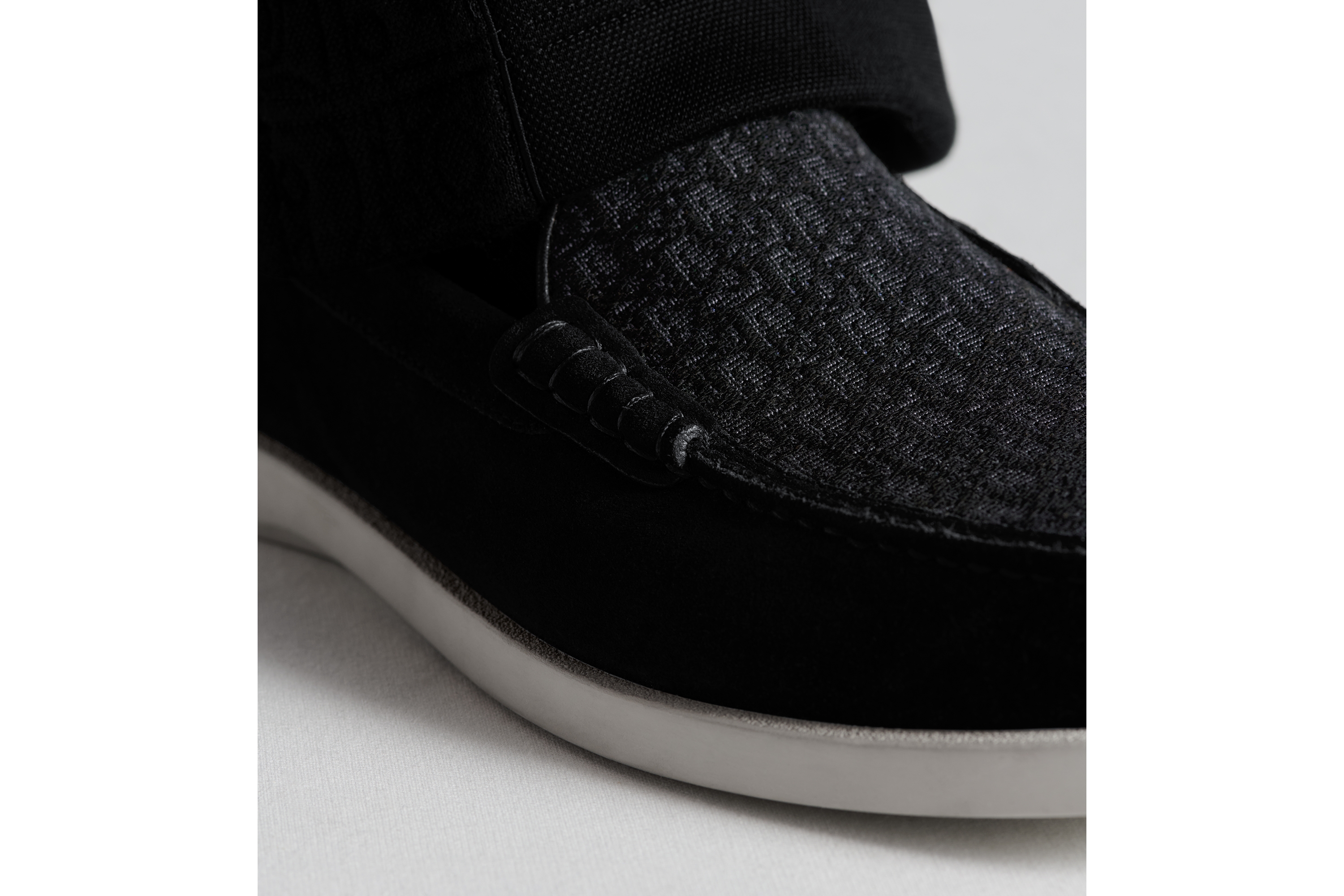 Look Dior Granville Loafer Black Suede and Dior Oblique Jacquard E25